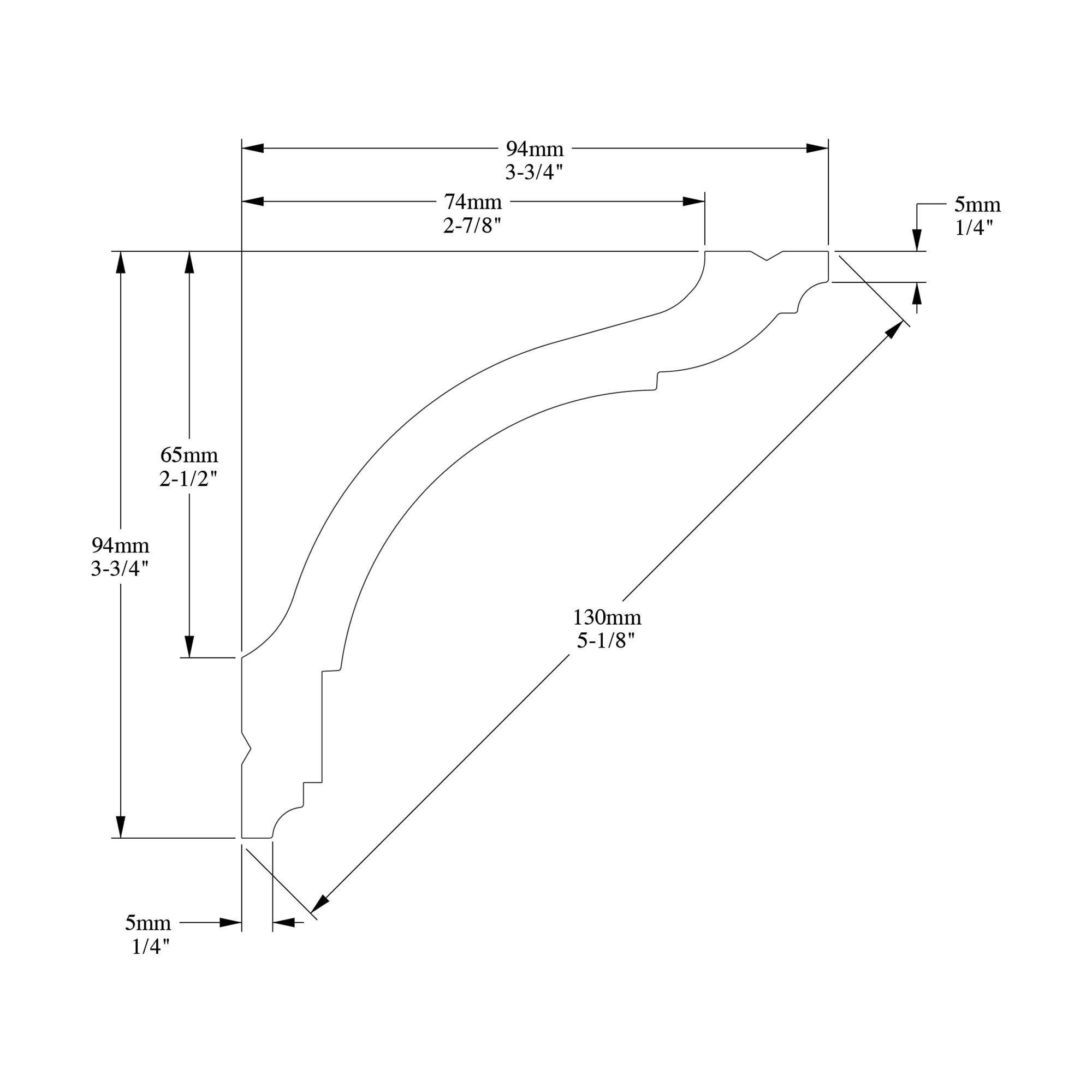 Orac Decor 3.75'' H x 78'' W x 3.75'' D Plastic Crown (Set of 10)