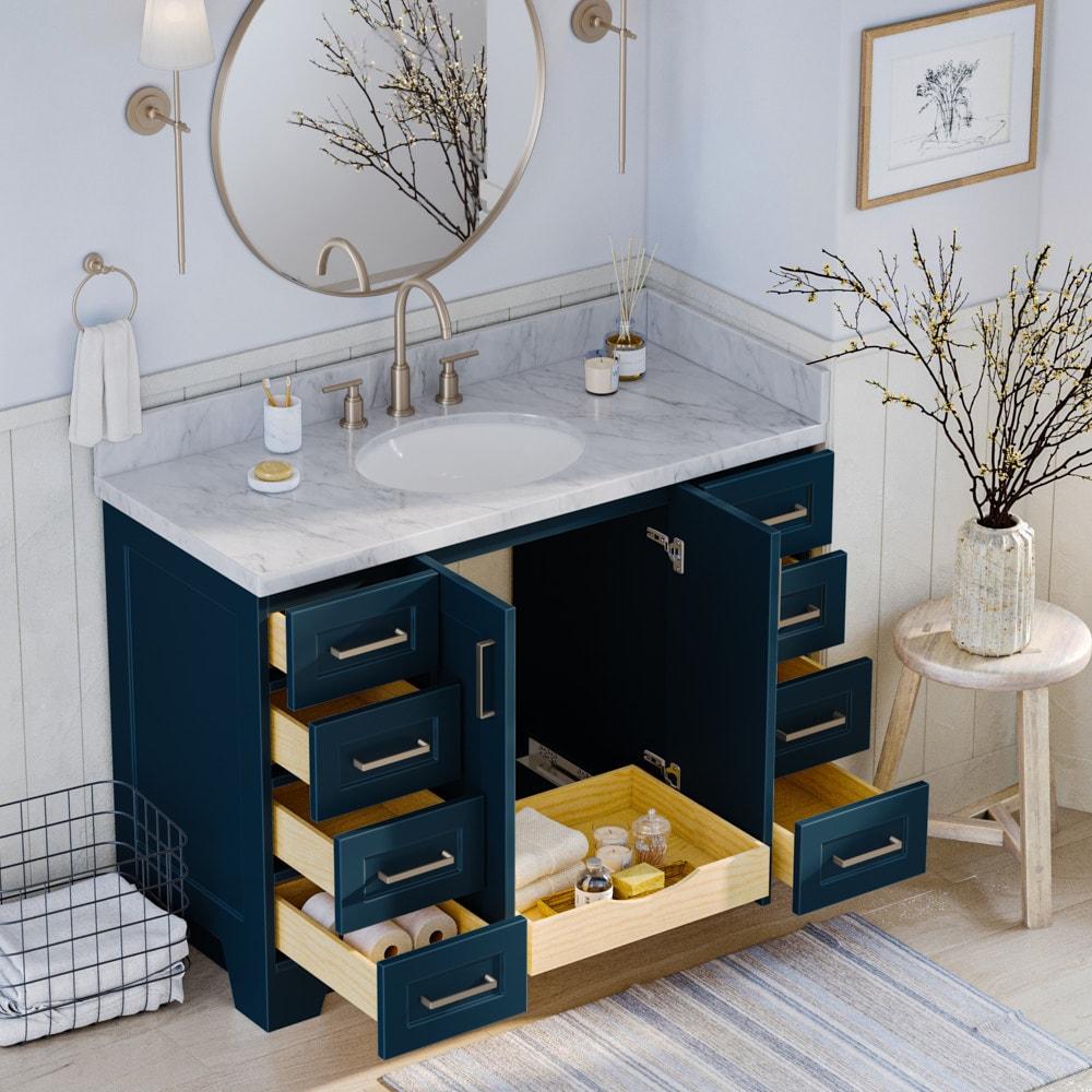 Sawyer 48'' Solid Wood Single Bathroom Vanity Base Only, Base Cabinet without Top