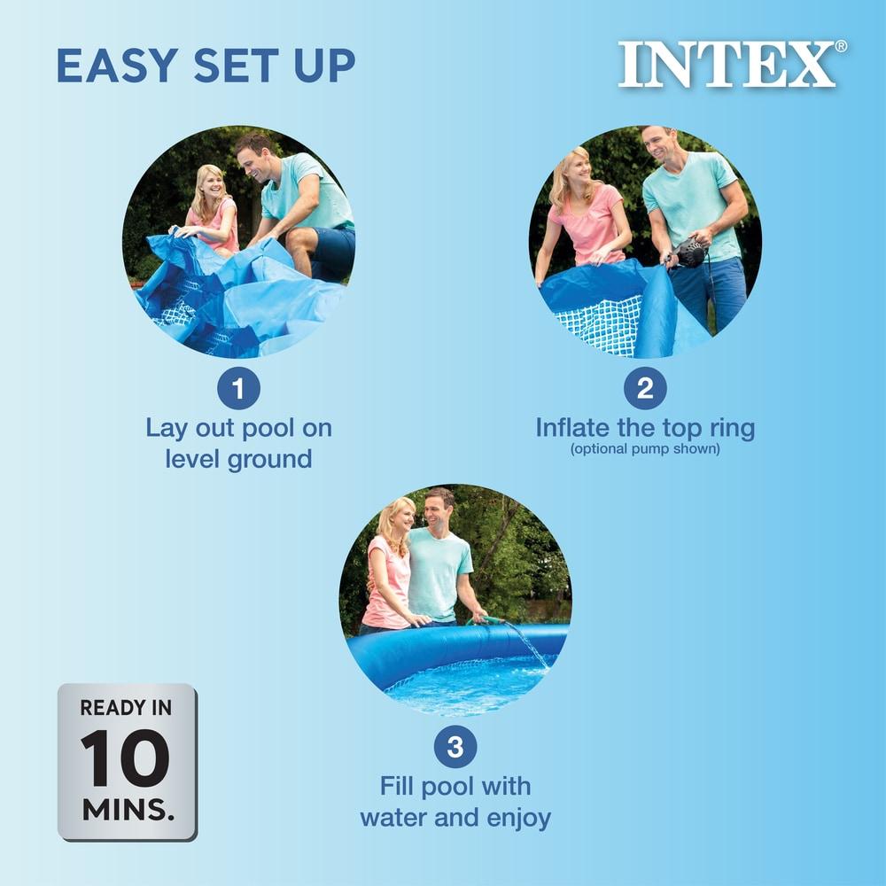 Intex Intex Happy Crab Easy Set 6ft x 20in Round Inflatable Ring Kiddie Pool