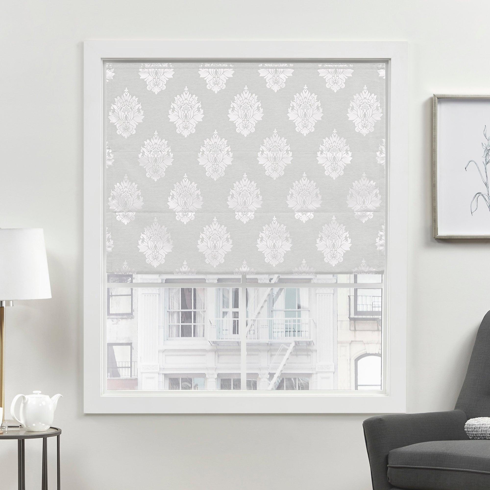 Amalgamated Textiles Exclusive Home Marseilles Damask 100% Blackout Roman Shade