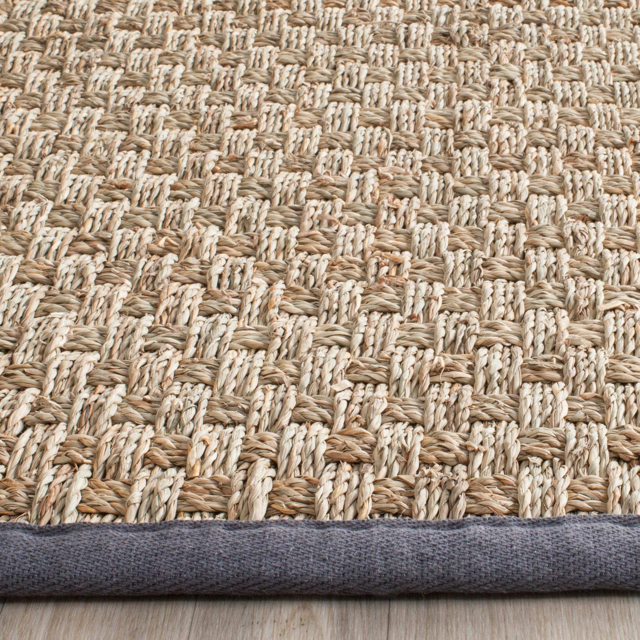 Natural Fiber NF114 Power Loomed Indoor Area Rug - Natural/Dark Grey - 6'x9' - Safavieh.