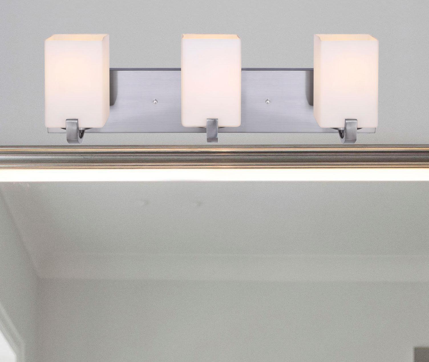 Palmer 3-Light Brushed Nickel Bath Light