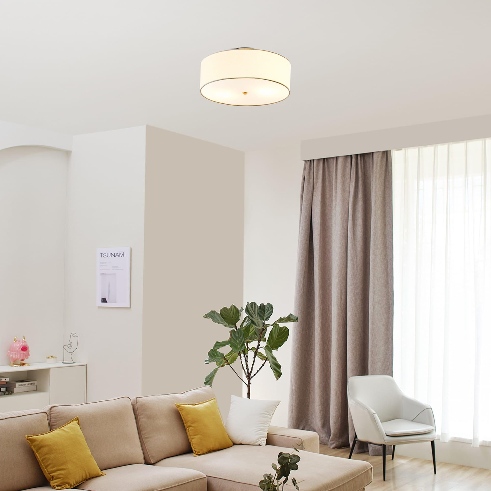 Kyle 2-Light Matte Brass Flush Mount - one size