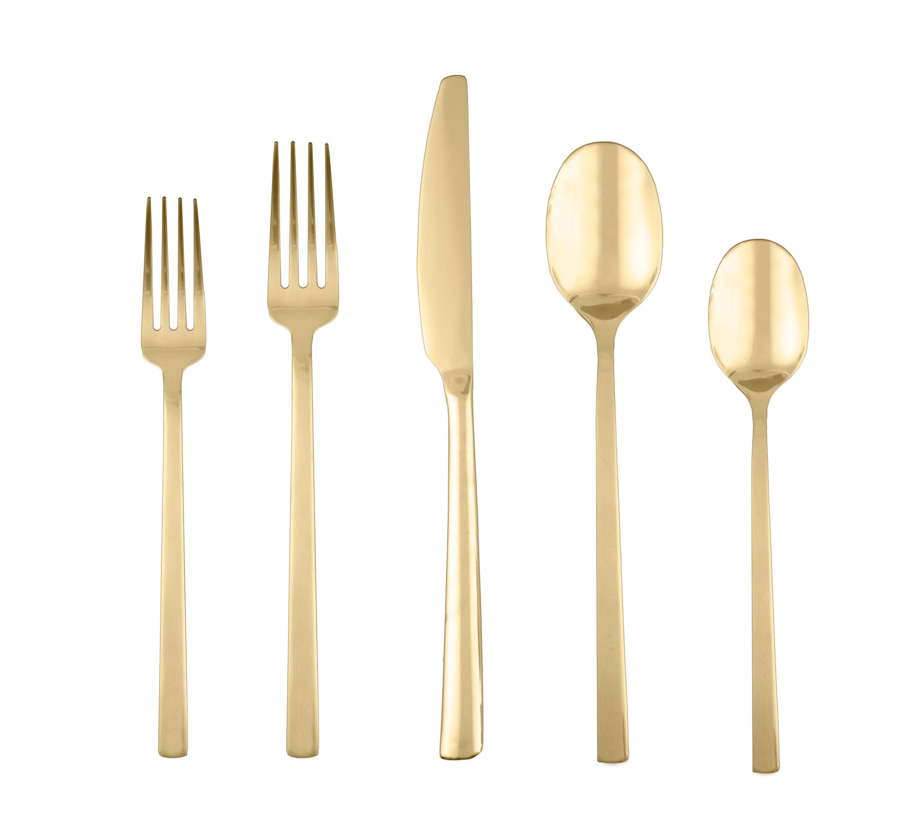 Cambridge Silversmiths Cambridge Beacon Satin 20-Piece Flatware Set, Service for 4