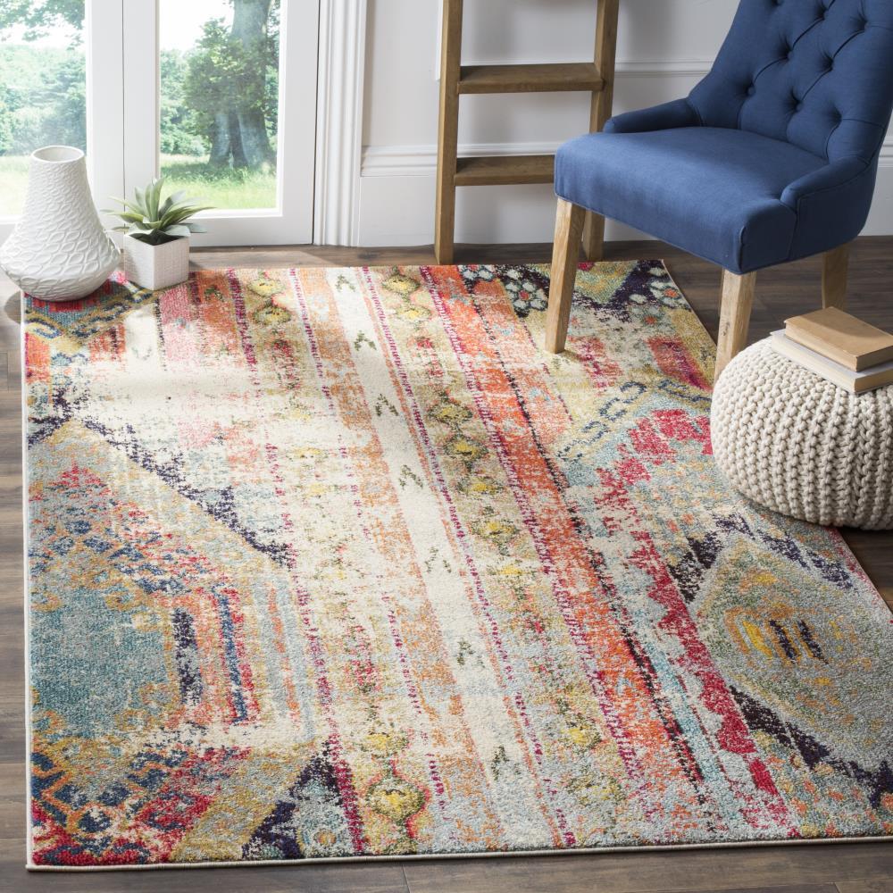 Monaco MNC222 Power Loomed Indoor Area Rug - Multi - 8'x10' - Safavieh.