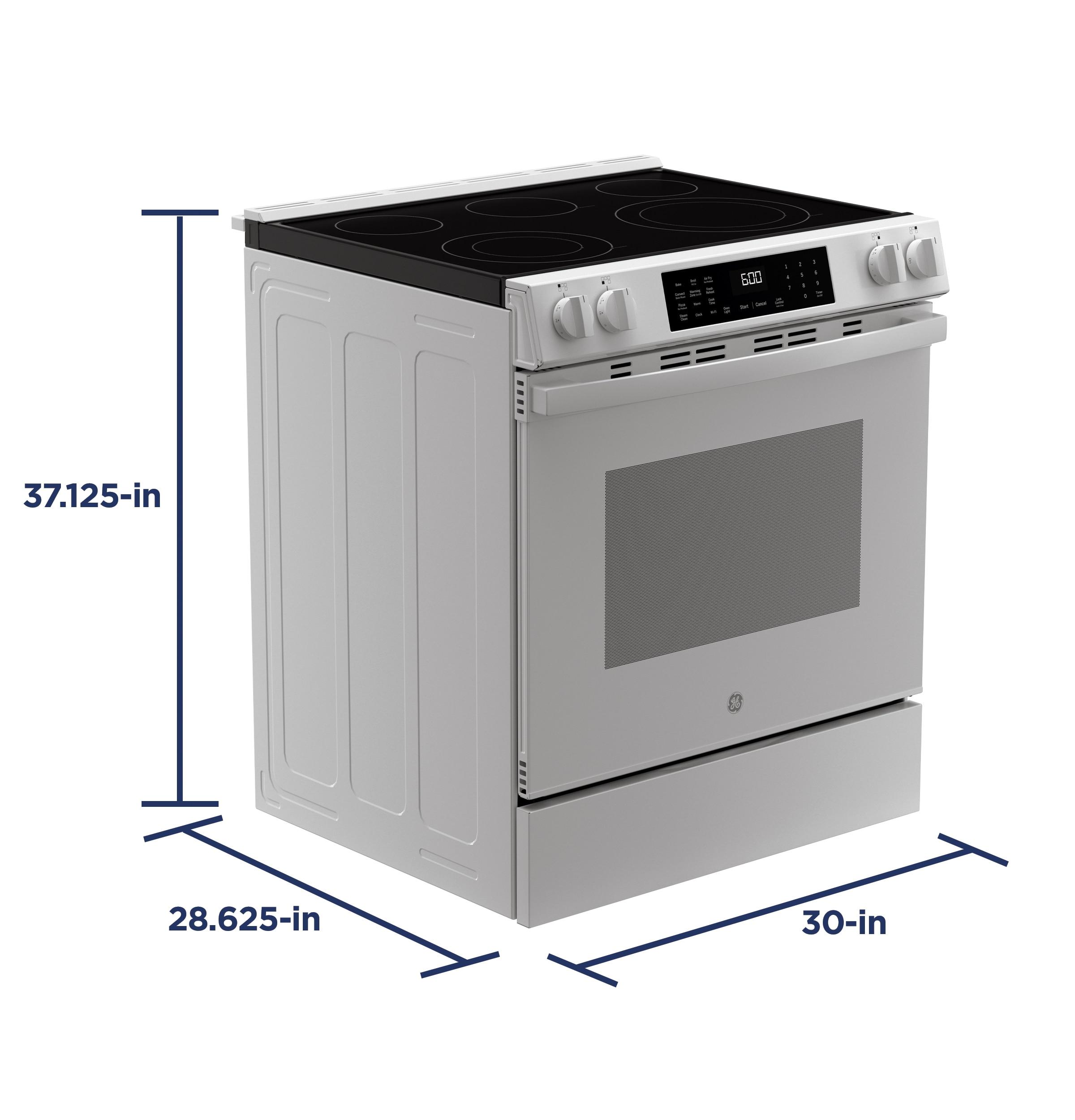 GE 30" Slide-In Electric Convection Range