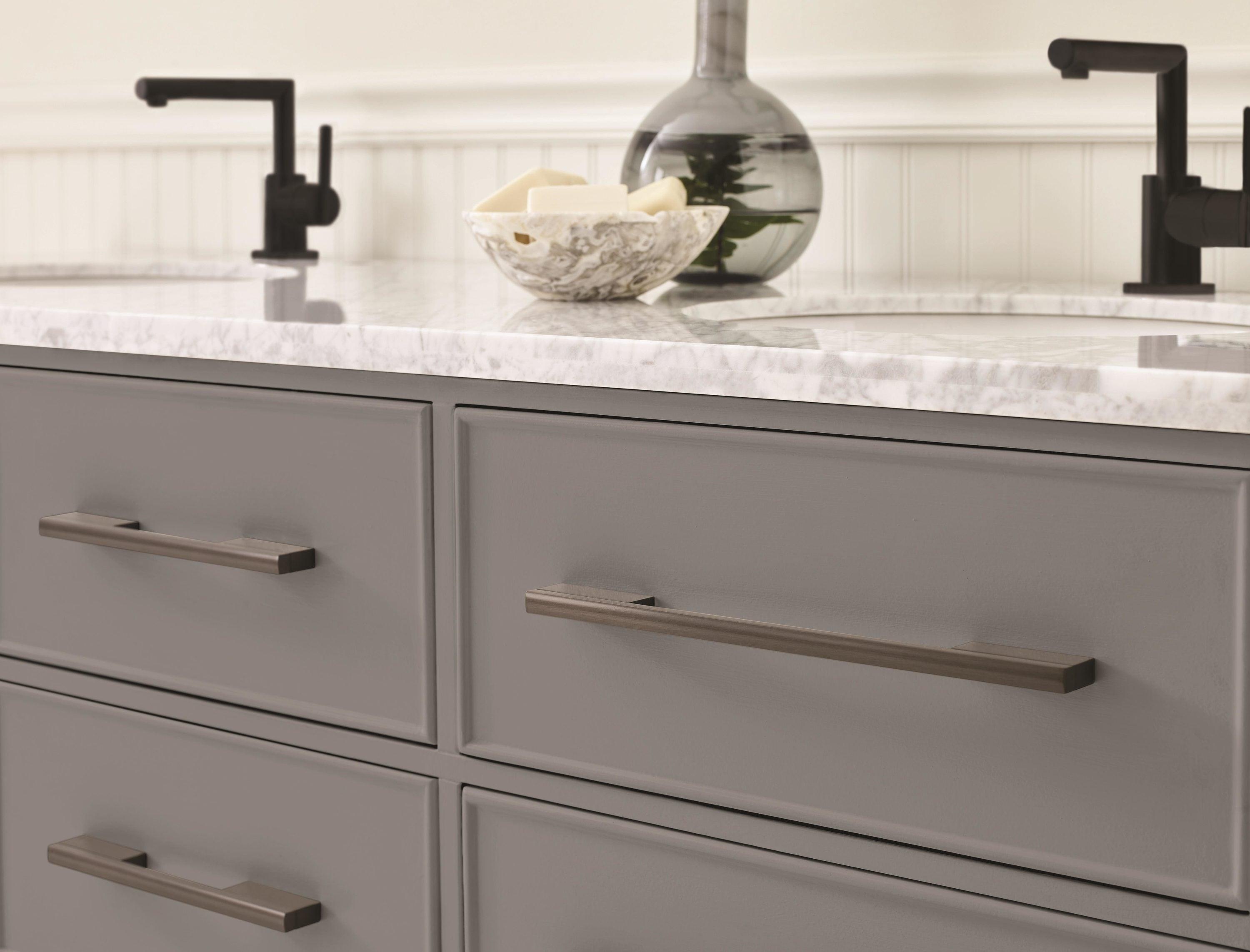 Separa 12.63'' Brushed Nickel Modern Cabinet Pull