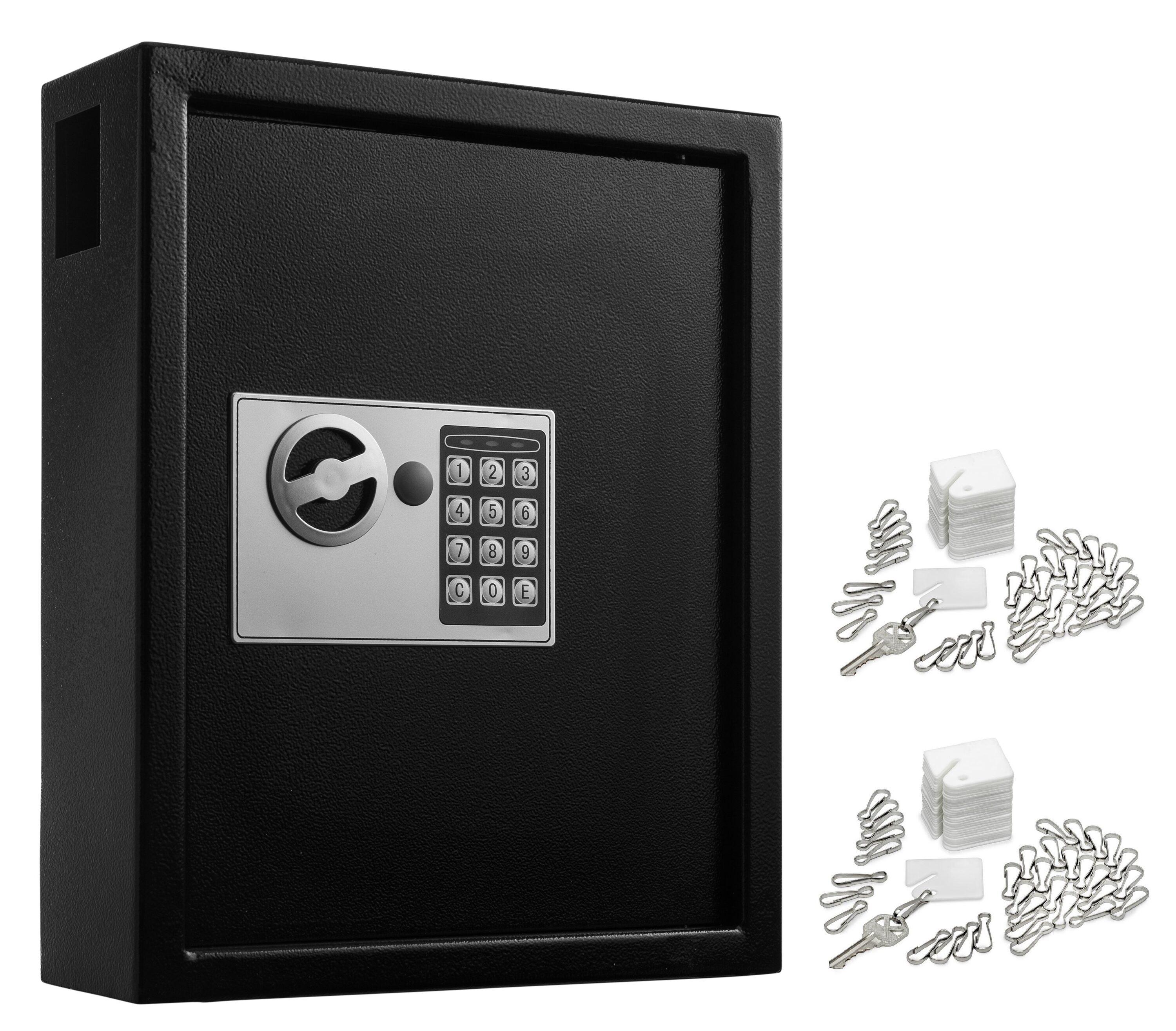 40-Key Steel Digital Lock Key Cabinet with 140 Key Tags