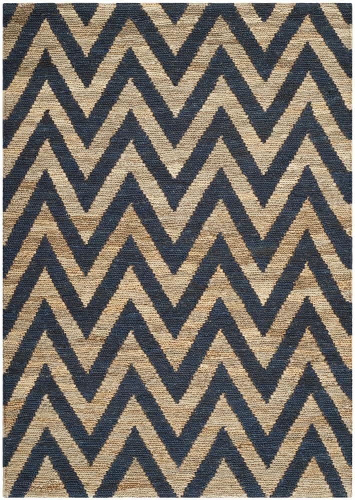 Organica ORG515 Hand Knotted Indoor Area Rug - Blue/Natural - 4'x6' - Safavieh.