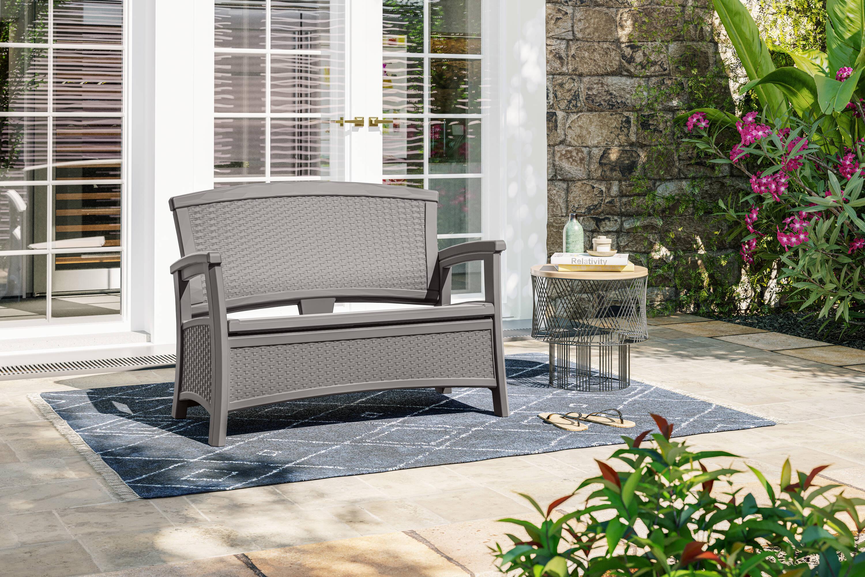 Suncast Elements 47'' Resin Outdoor Loveseat