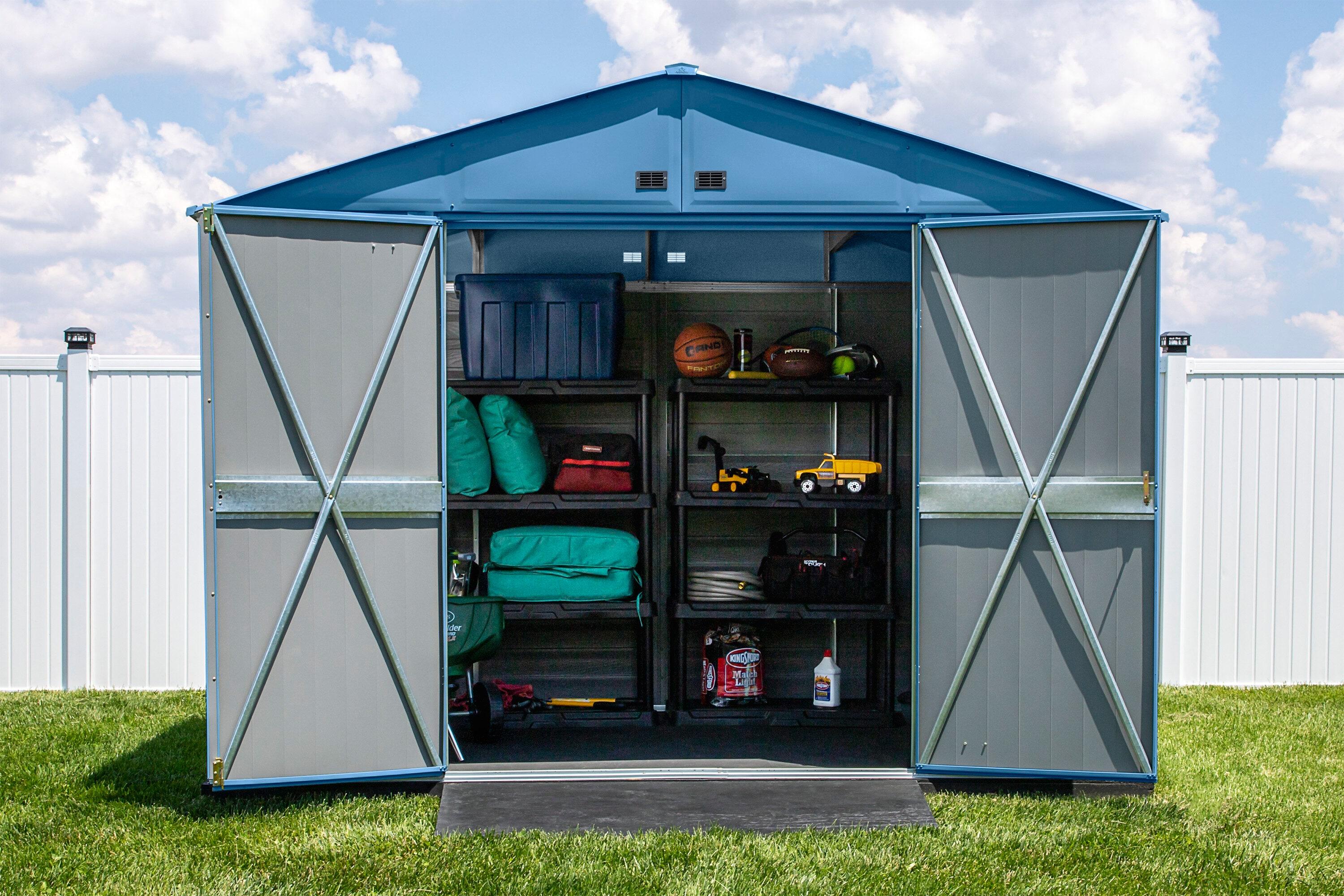 Arrow 10 ft. W x 12 ft. D Metal Storage Shed