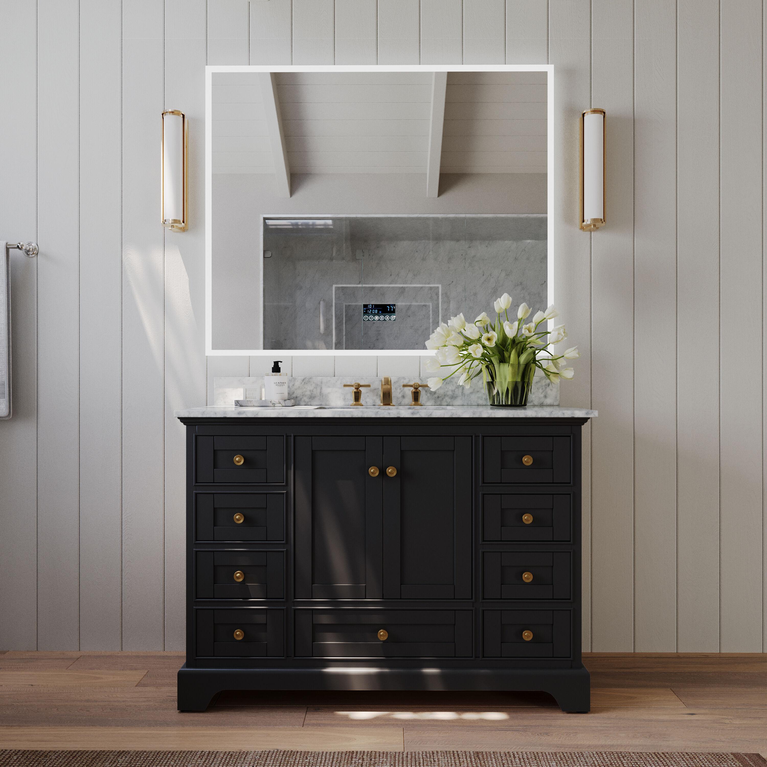 Varna 48'' Single Bathroom Vanity with Marble Top