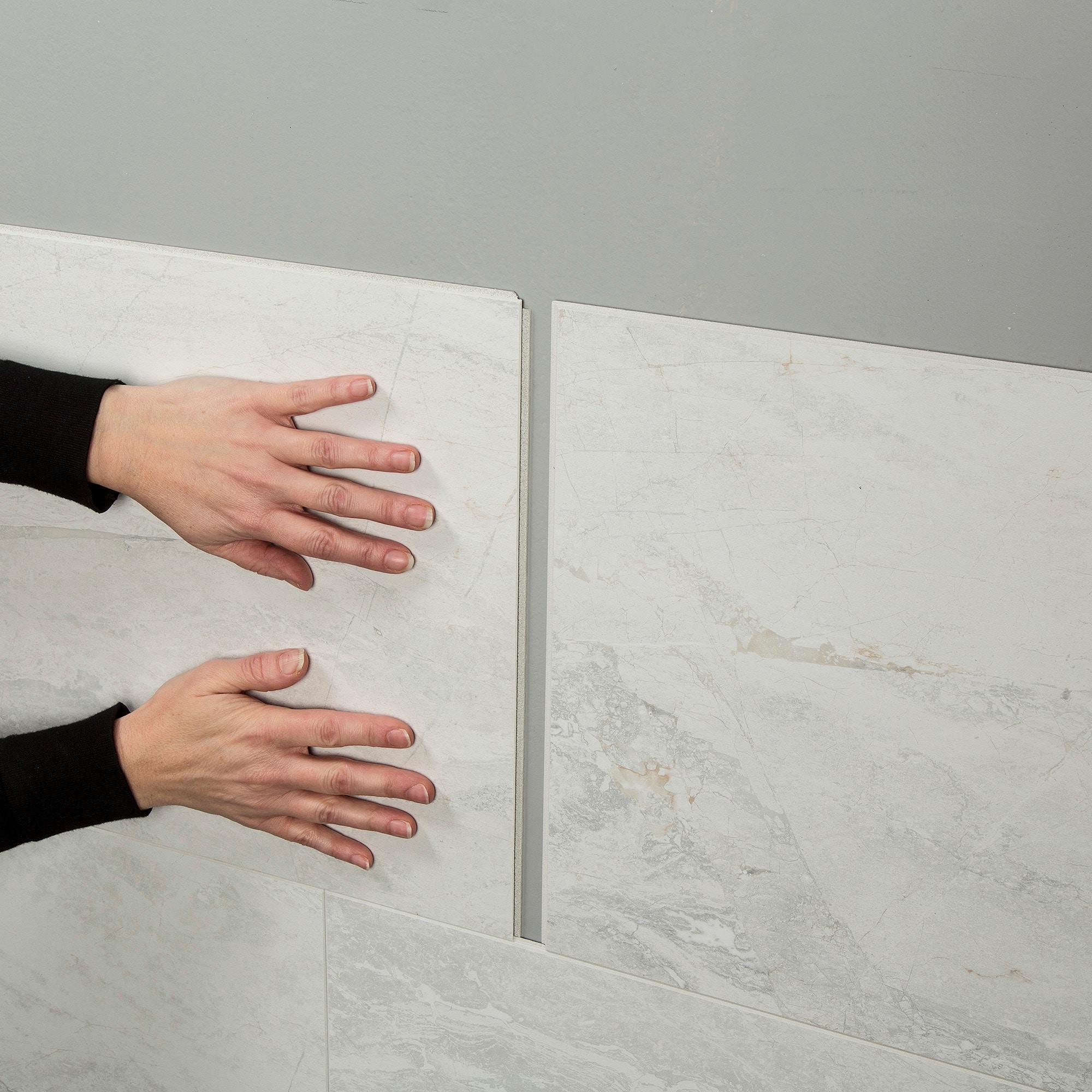 Palisade 25.6 in. x 14.8 in. Interlocking Vinyl Waterproof Wall Tiles