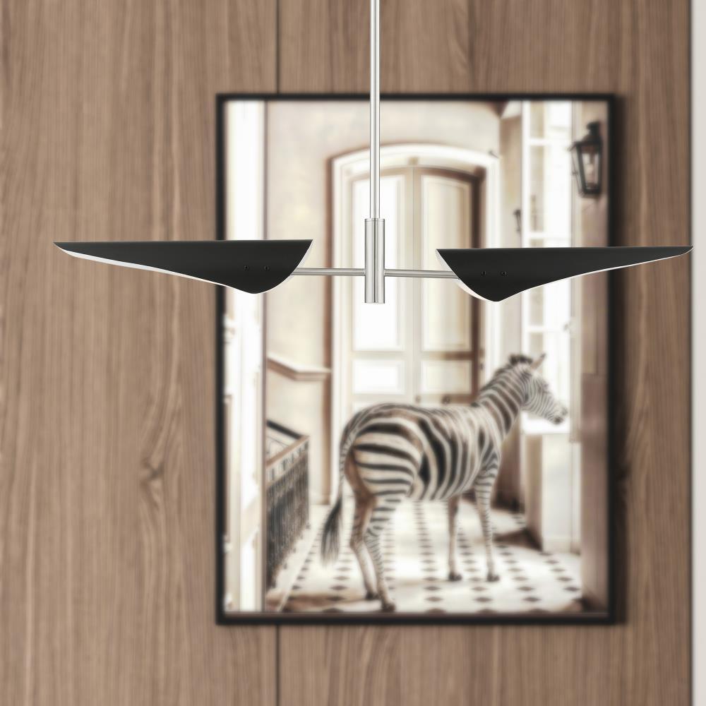 Livex Lighting Capistrano 2 - Light Chandelier in  Brushed Nickel