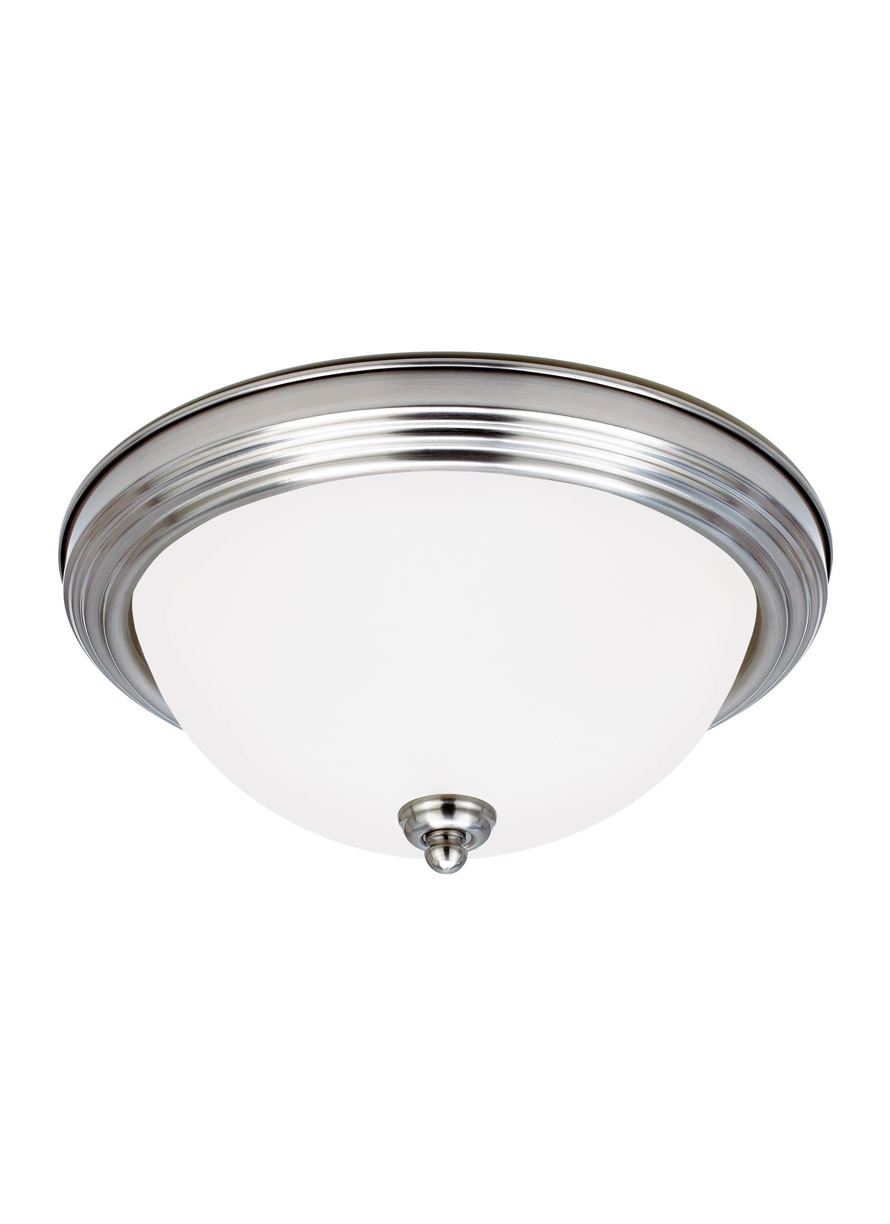 Generation Lighting 77065EN3-962 Geary Three - Light Ceiling Flush Mount Ceiling Fixture, Brushed Nickel