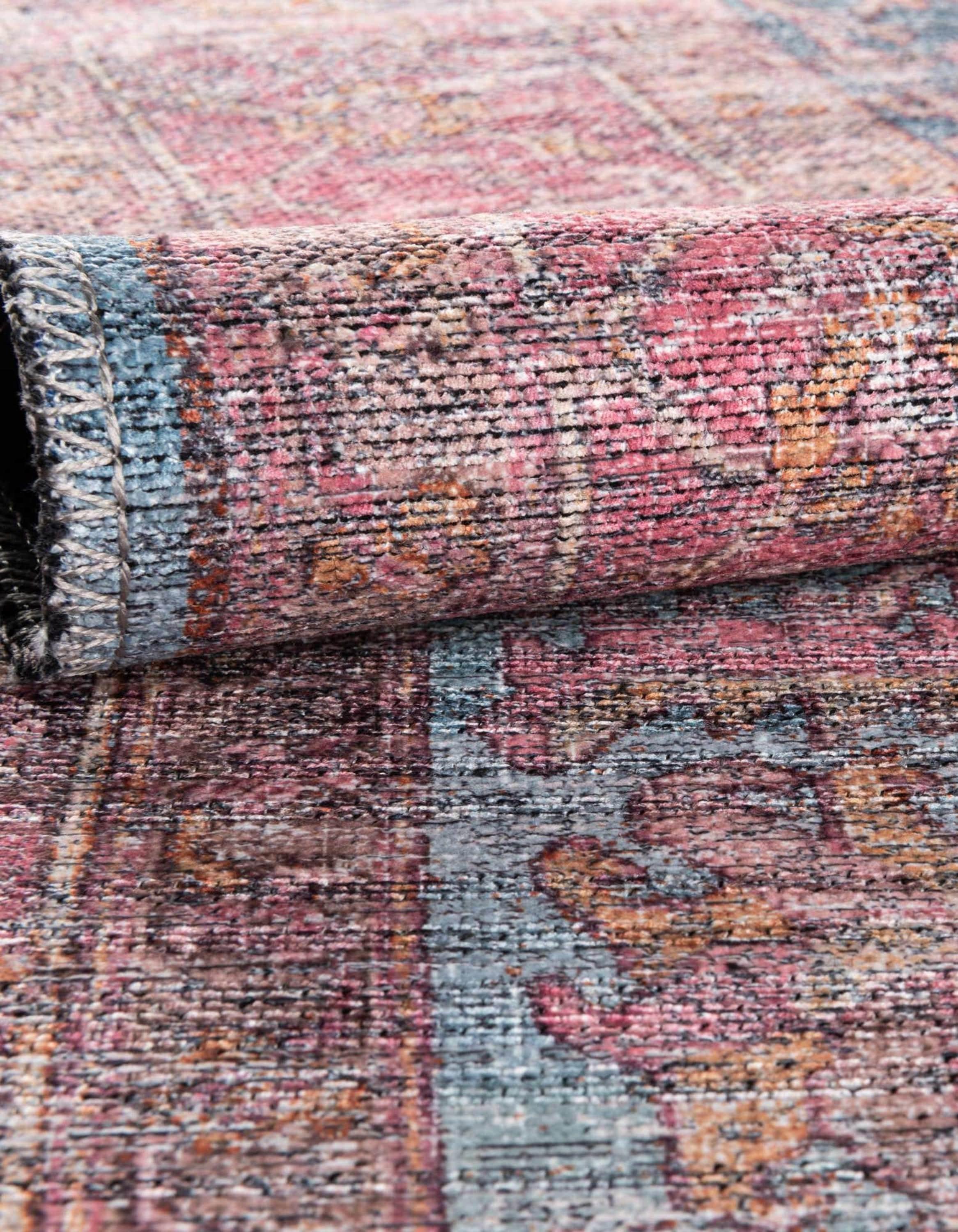 Unique Loom 10' 6 x 13' 0 Mangata Morgan Machine Washable Antique Blue Area Rug