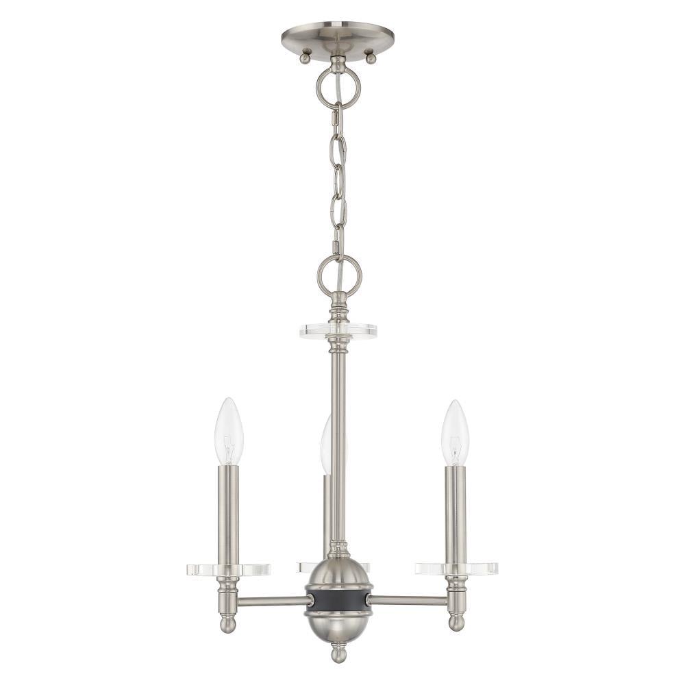 Livex Lighting Bennington 3 - Light Chandelier in  Brushed Nickel