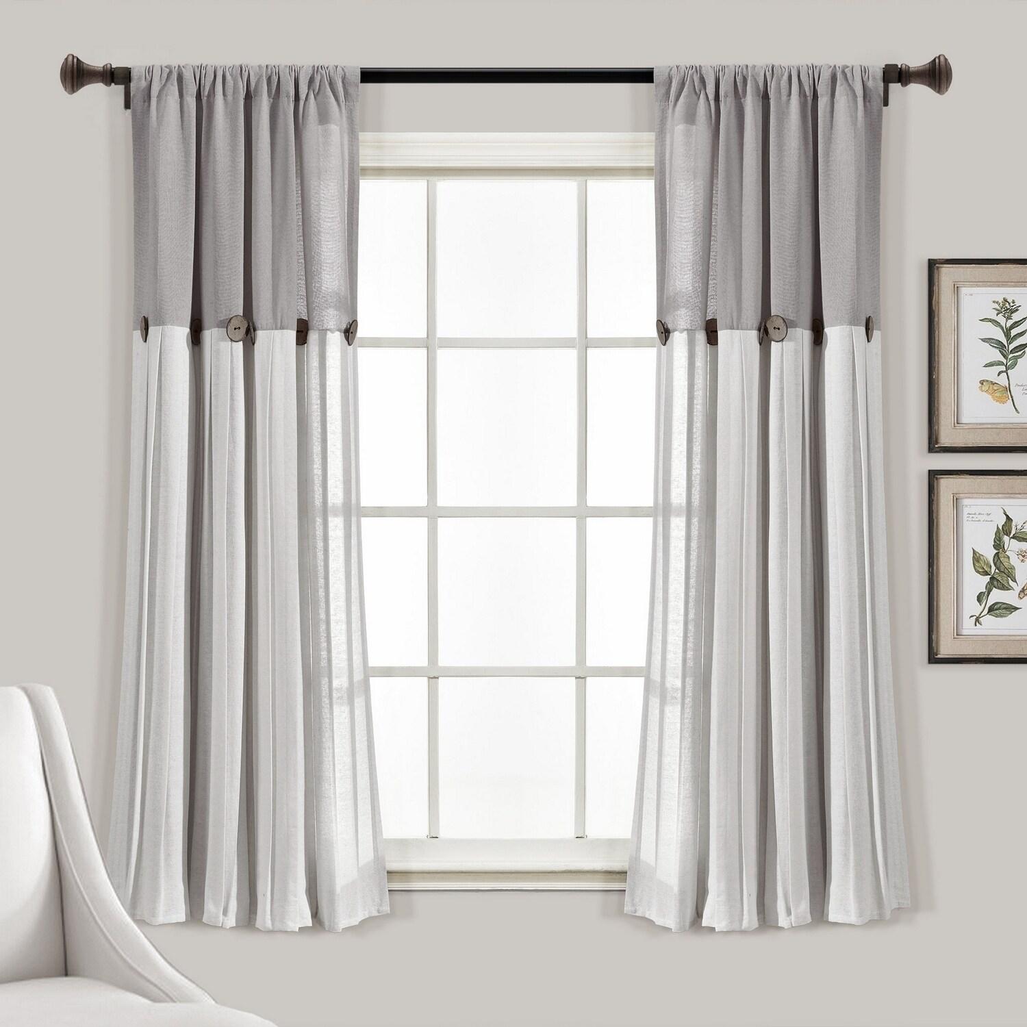 Semi Sheer Curtain Panel