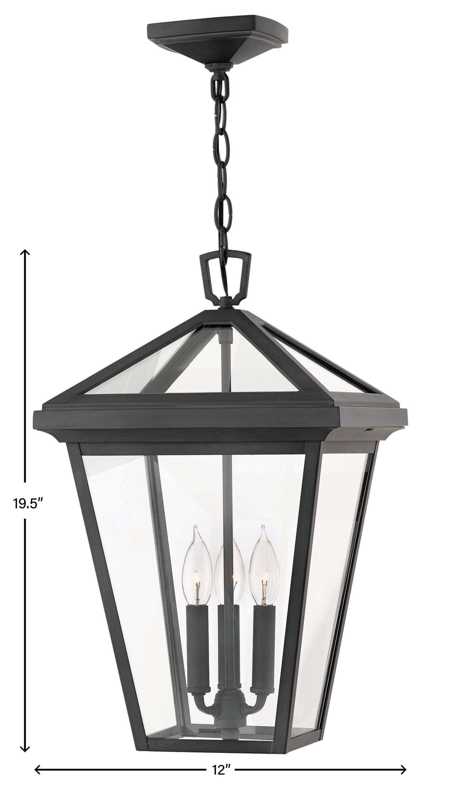 Aalford Place Bronze 3 - Bulb 19.5" H Outdoor Pendant