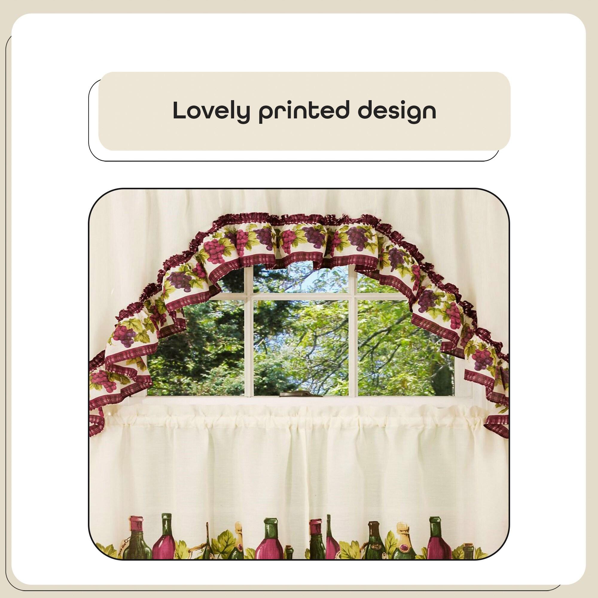 Chardonnay Kitchen Curtain & Swag Set, 1 Each