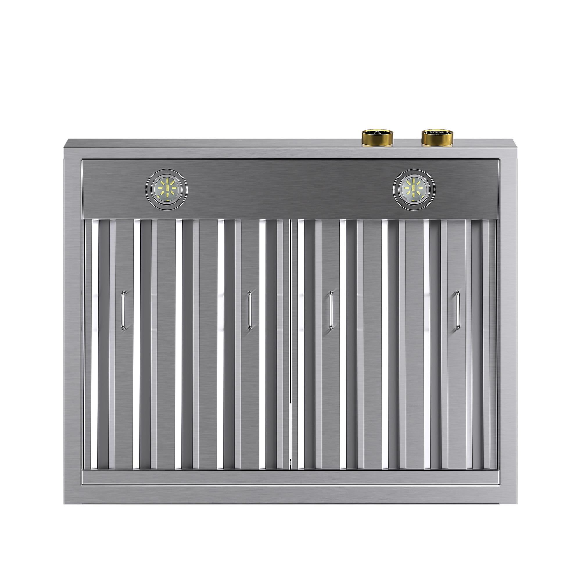 Kucht Kucht 30" Stainless Steel 900 CFM Ducted (Vented) Wall Mounted Required Range Hood with Baffle Filter