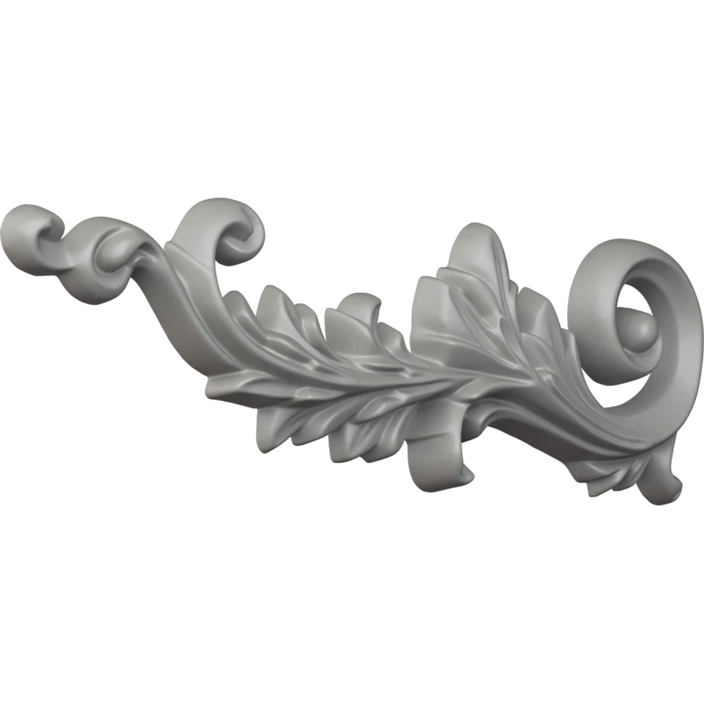 Ekena Millwork 15 3/4"W x 5 1/8"H x 1 1/8"P Robin Scroll Onlay, Left