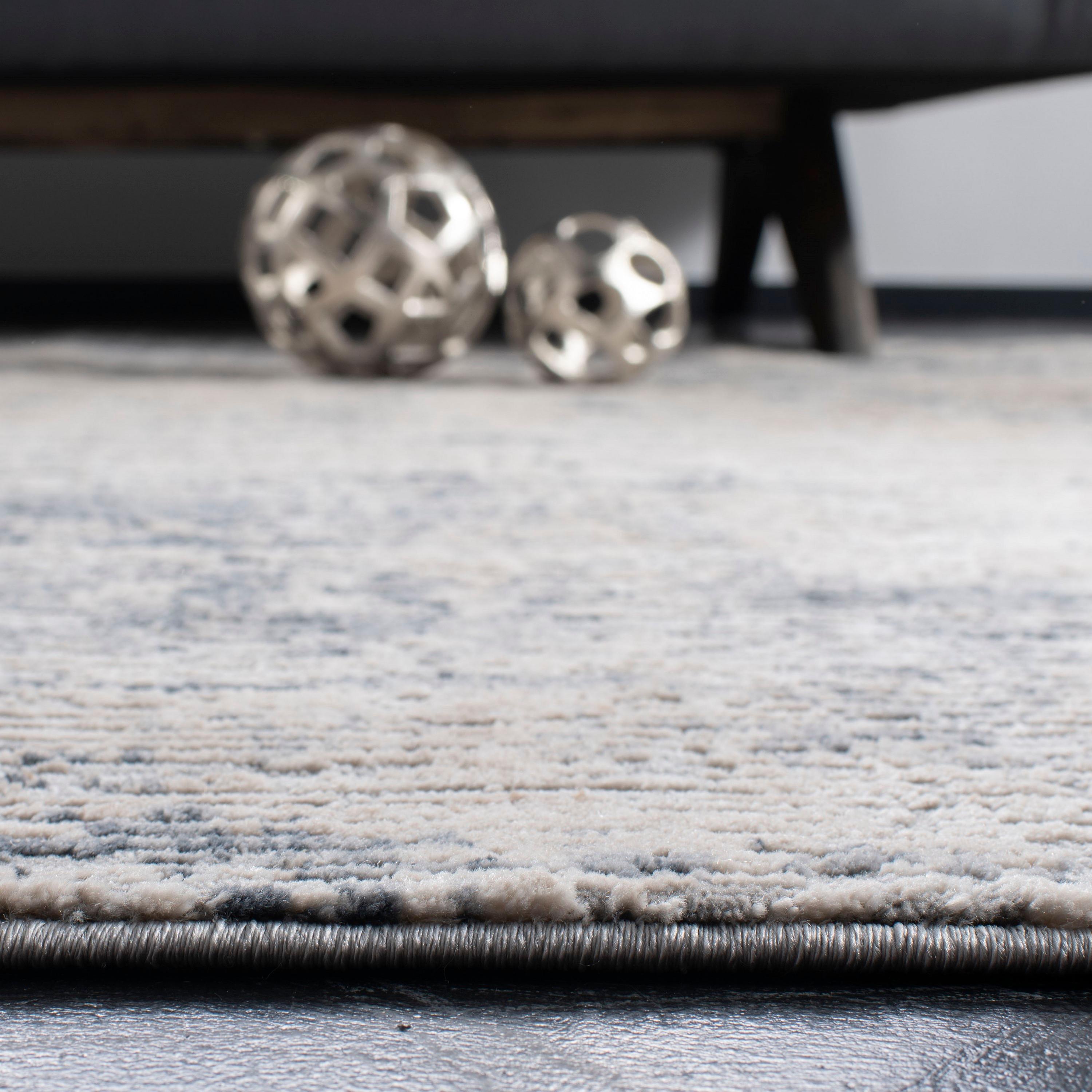 Invista INV437 Power Loomed Area Rug - Cream/Charcoal - 8'x10' - Safavieh.
