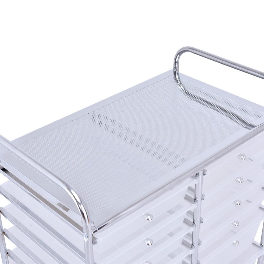 Canddidliike 12 Storage Drawer Organizer Bins Rolling Cart, Craft Storage, Multipurpose Organizer Cart for Home, Office, School