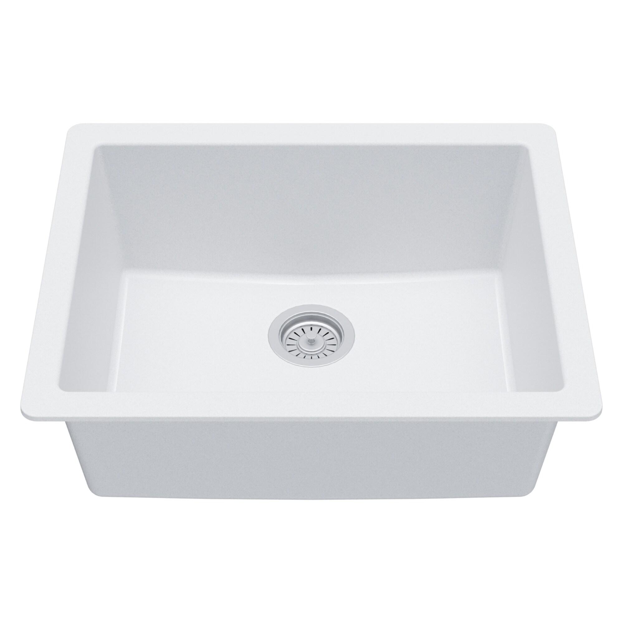 Karran Quartz 24-3/8'' X 19-1/8'' Single Bowl Undermount Kitchen Sink