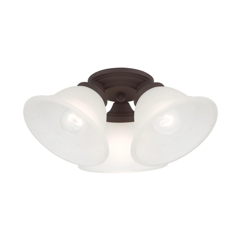 Livex Lighting Wynnewood 3 - Light Flush Mount in  Bronze
