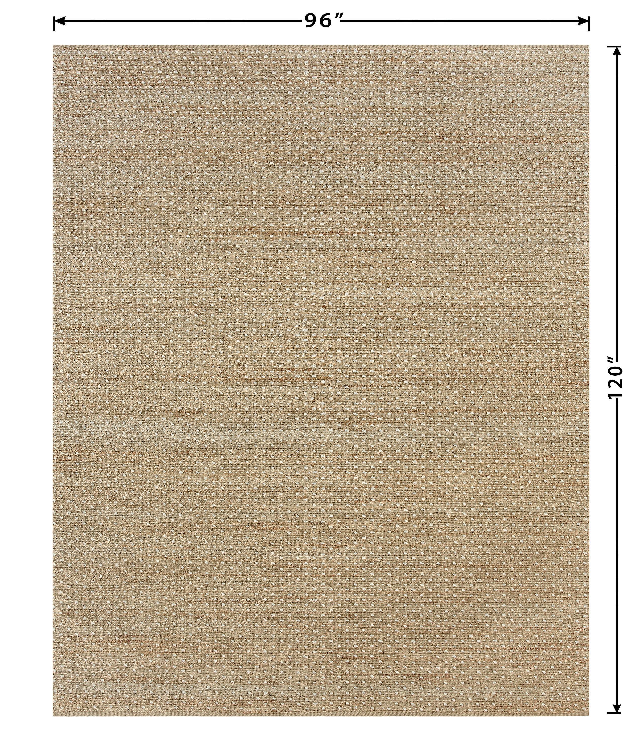 8'x10' Pata Hand Woven Chunky Jute Area Rug, Natural - JONATHAN Y