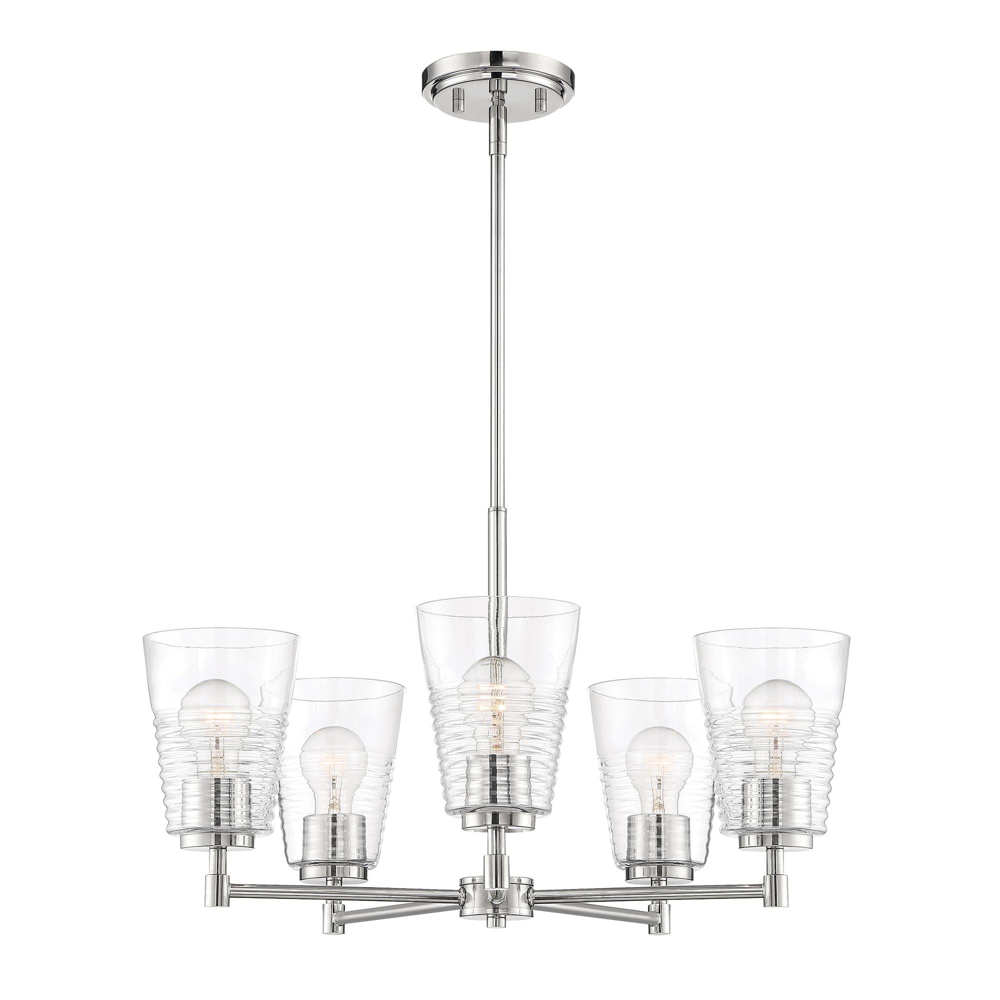 Designers Fountain Ingo Polished Nickel 5 Light Chandelier, D230M-5CH-PN