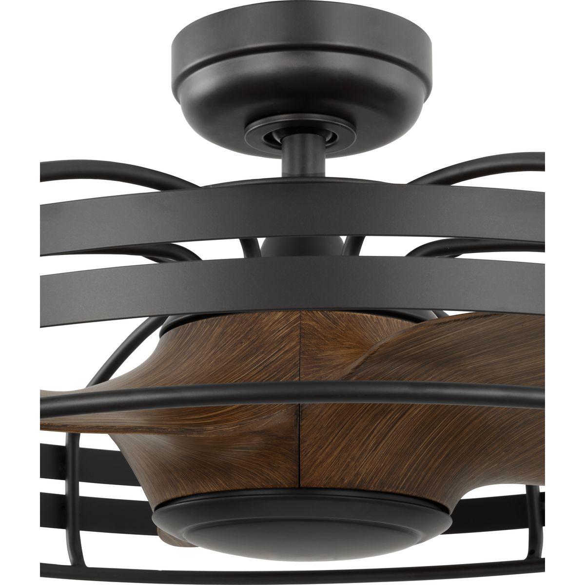 Bastrop Collection 26 in. Three-Blade GraphiteTransitional Ceiling Fan with 3 Speed Remote Control