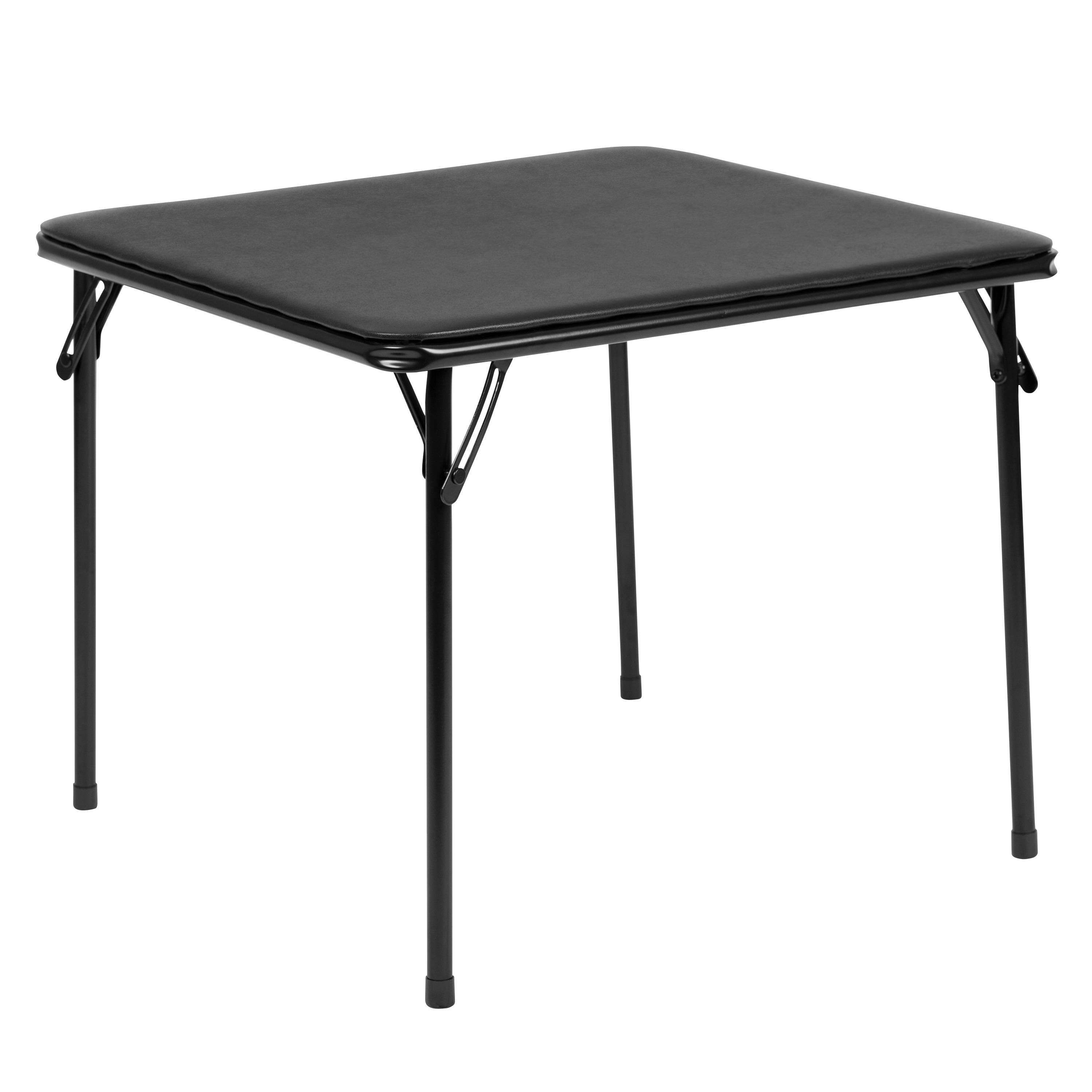 Flash Furniture Kids Black 3 Piece Folding Table and Chair Set