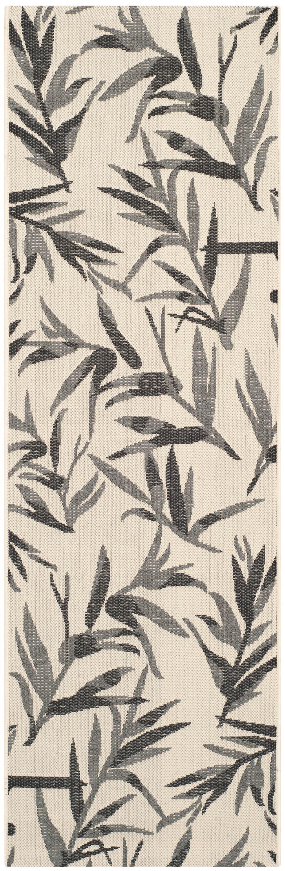 Courtyard CY7425 Power Loomed Indoor/Outdoor Runner Rug - Beige/Anthracite - 2'3"x6'7" - Safavieh.