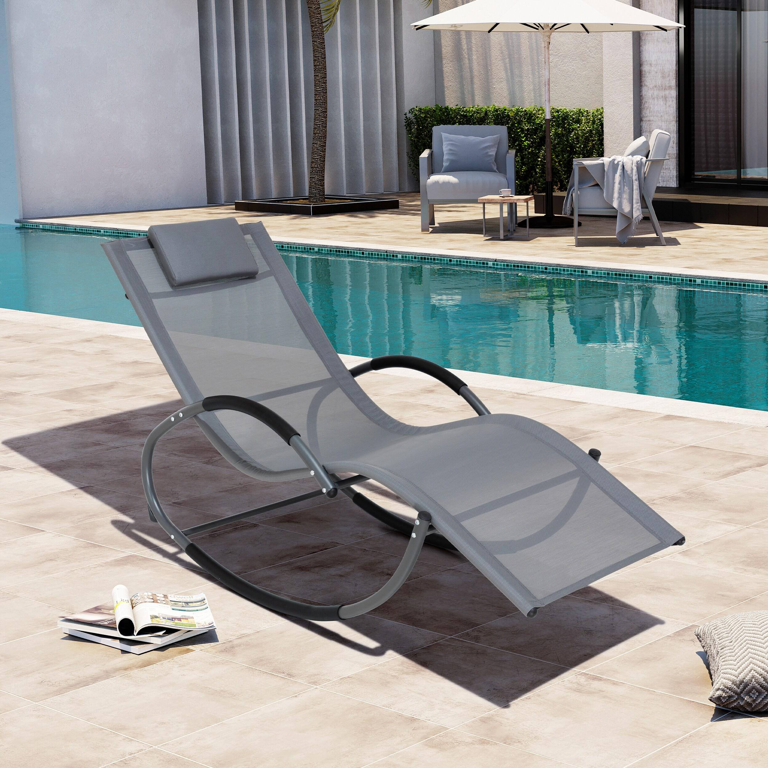 Deko Living Outdoor Metal Chaise Lounge | Wayfair