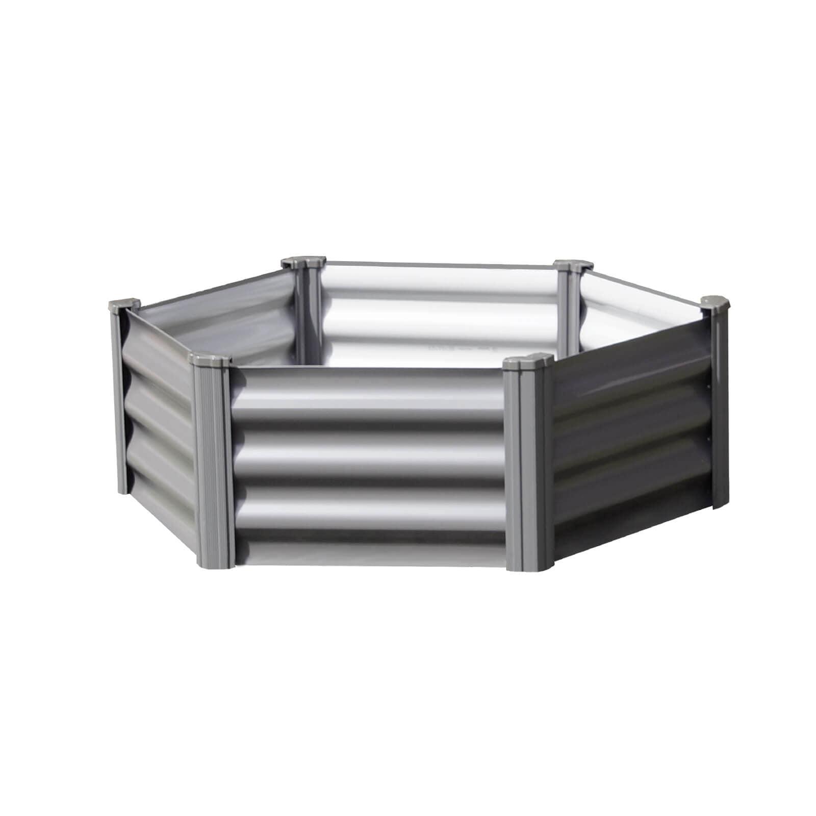 The Organic Garden Co Hakea 3.28' x 3.28' Metal Hex Garden Bed