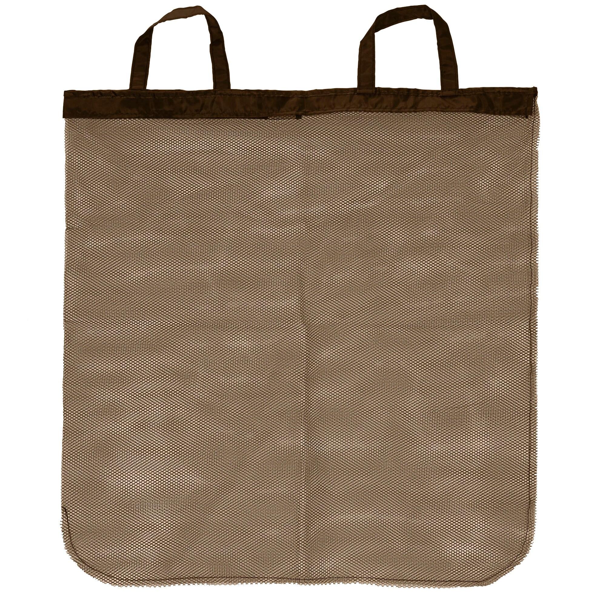 Household Essentials Collapsible Laundry Hamper Gray/Brown: Slim Clothes Hamper with Lid, Removable Liner, Magnetic Closure