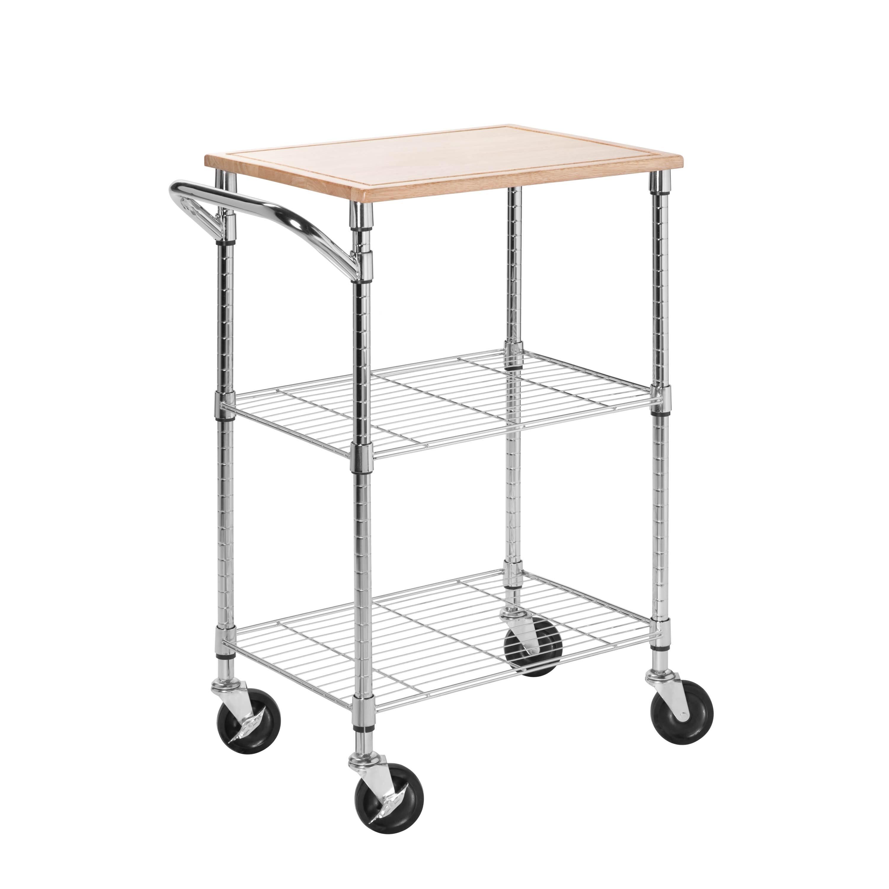 Honey-Can-Do 2 Shelf Chopping Block Cart