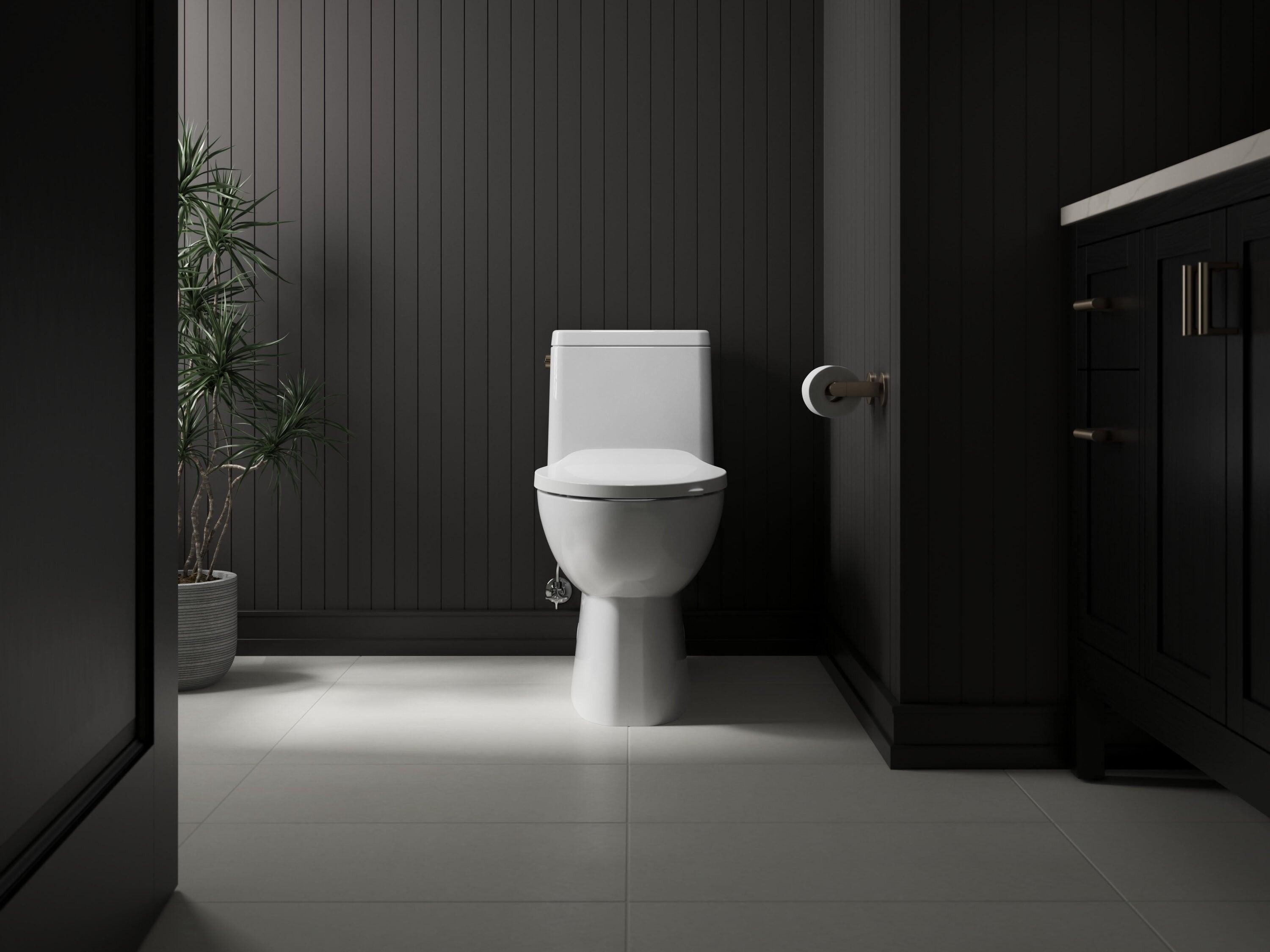 Kohler Cachet Round-Front Toilet Seat with Quiet-Close Lid and Seat and Grip-Tight Bumpers K-4639-RL-0