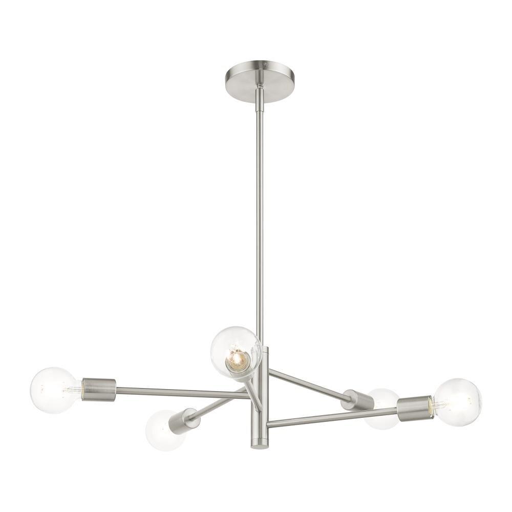 Livex Lighting - Bannister - 5 Light Chandelier in Mid Century Modern Style - 24