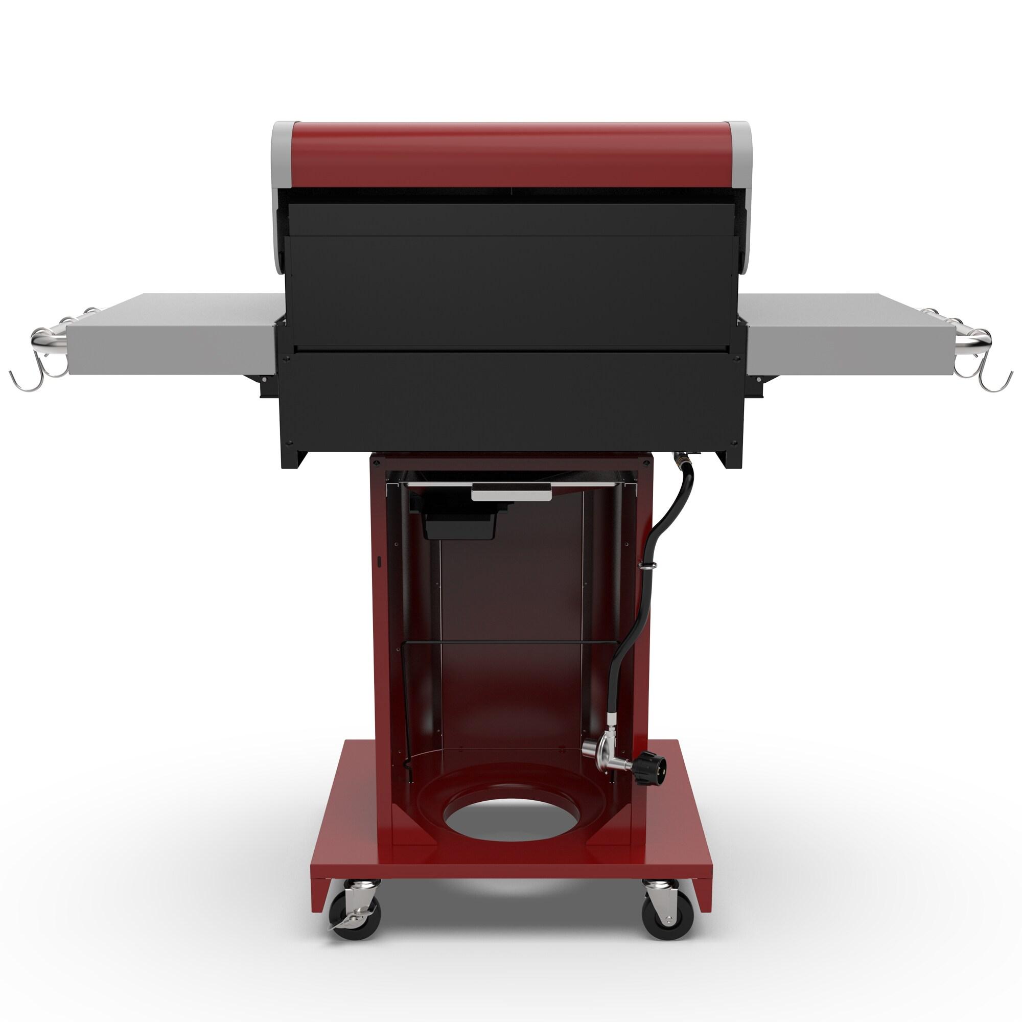 Kenmore 3-Burner Propane Gas Grill with Foldable Side Tables for Outdoor BBQ
