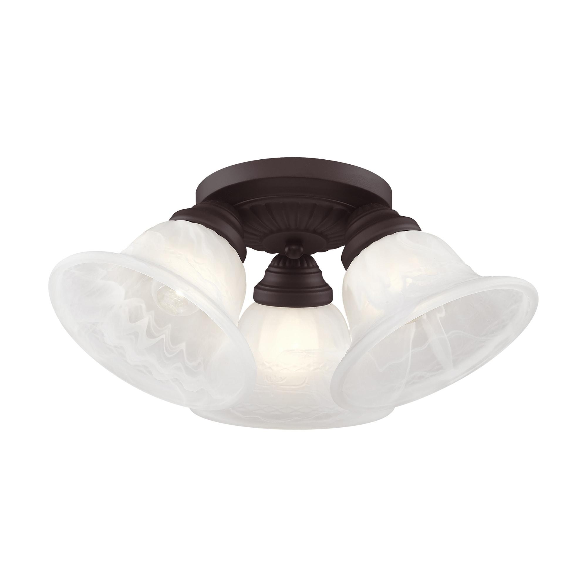 Livex Lighting Edgemont 3 - Light Flush Mount in  Bronze