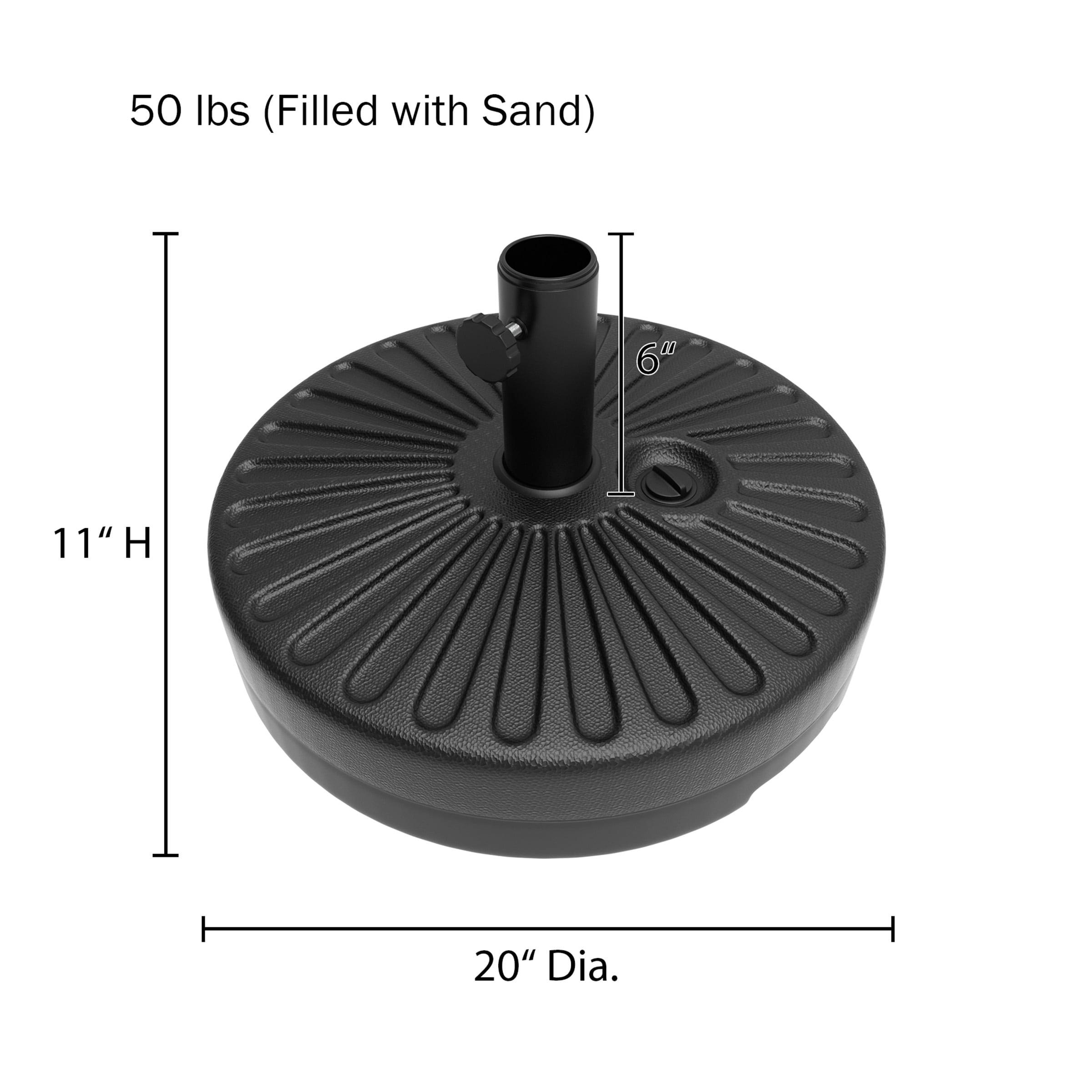 Nature Spring 50-lb Patio Umbrella Base - Black