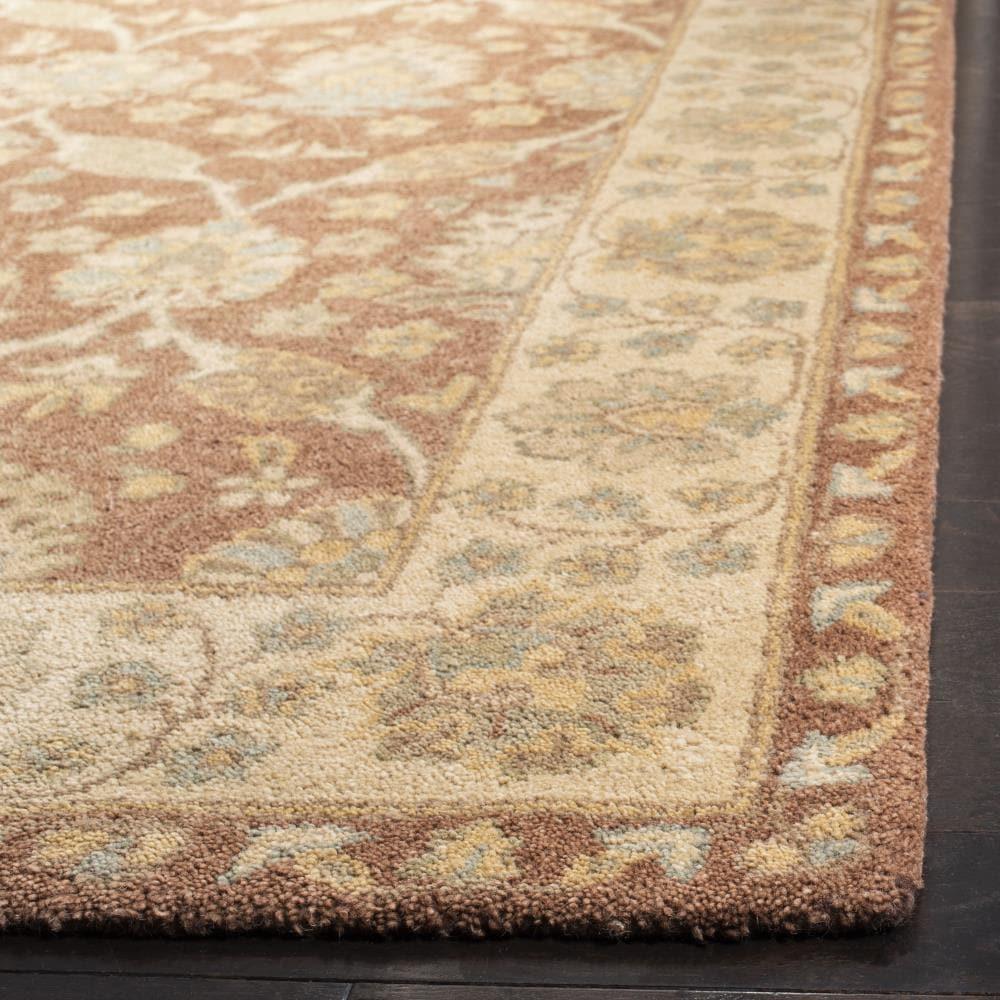 SAFAVIEH Antiquity Gisselle Oriental Wool Area Rug, Brown/Taupe, 6' x 9'