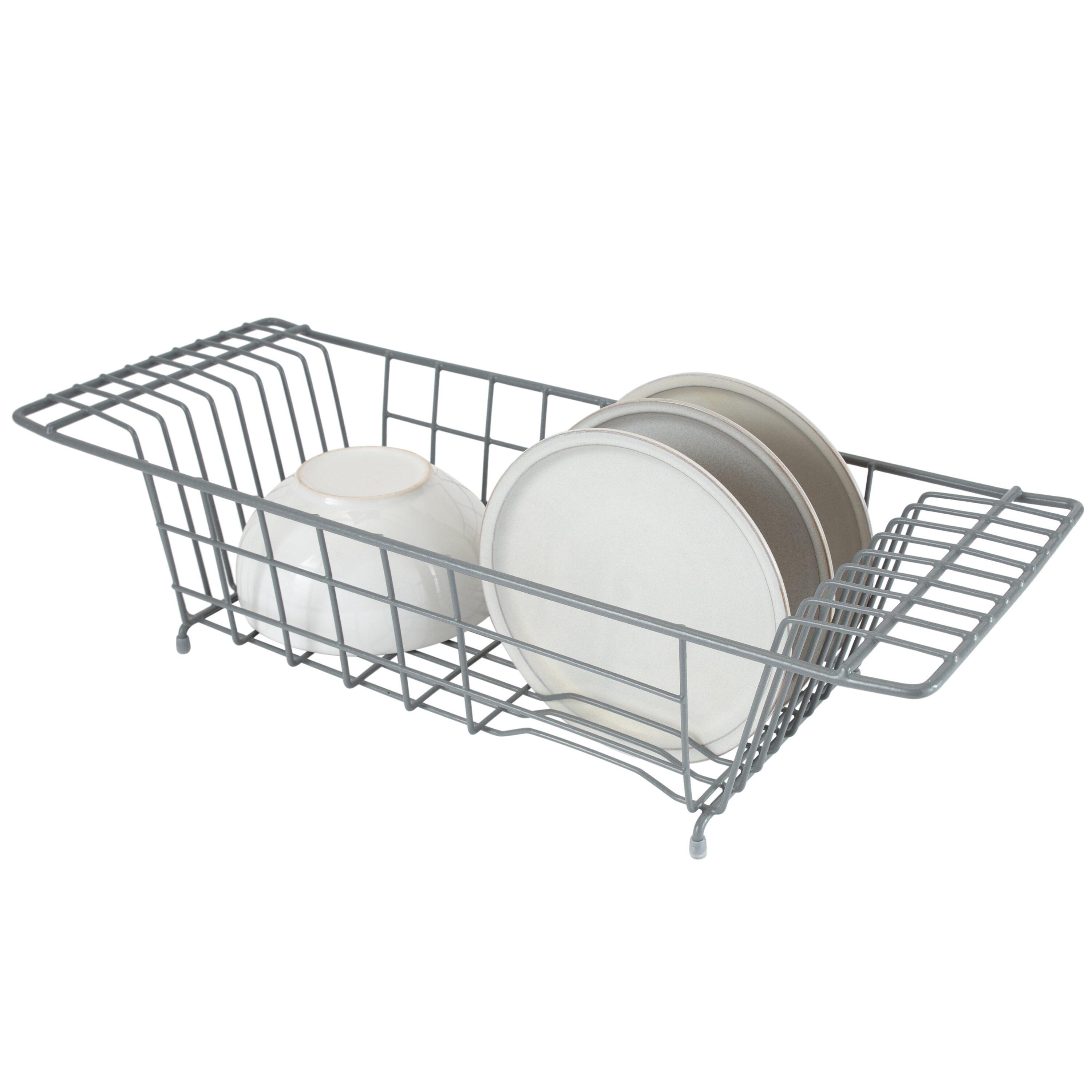 Kitchen Details Over the Sink Dish Rack, 19.92" x 7.99" x 5.12", Grey