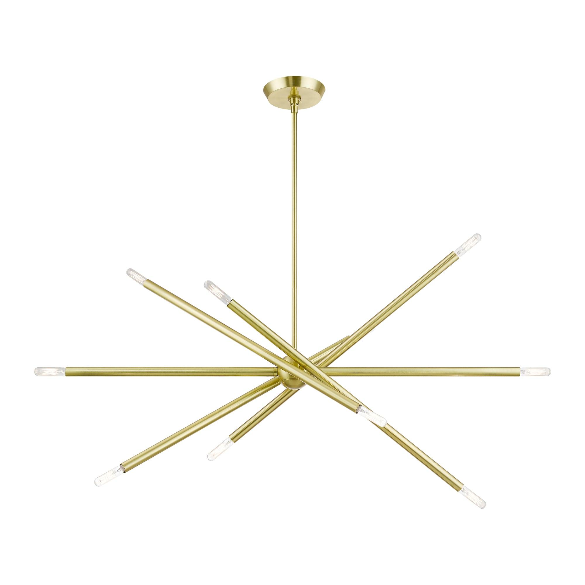 Livex Lighting Soho 10 - Light Chandelier in  Satin Brass