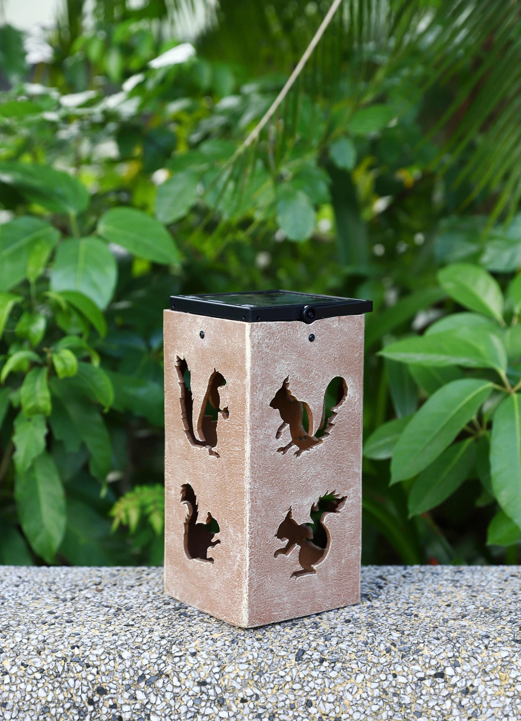 Solar Themed Silhouette Indoor/Outdoor Garden Décor Lantern