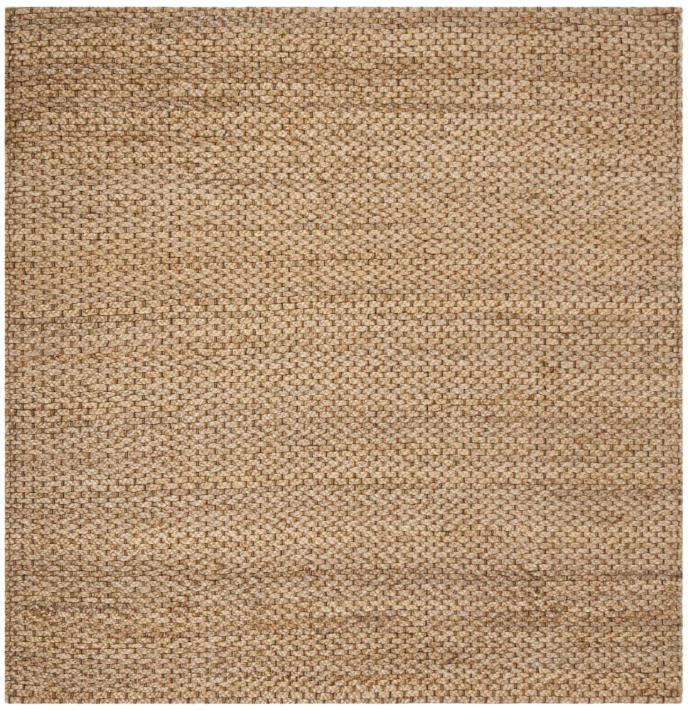 SAFAVIEH Natural Fiber Lillian Braided Jute Area Rug, Natural, 6' x 6' Square