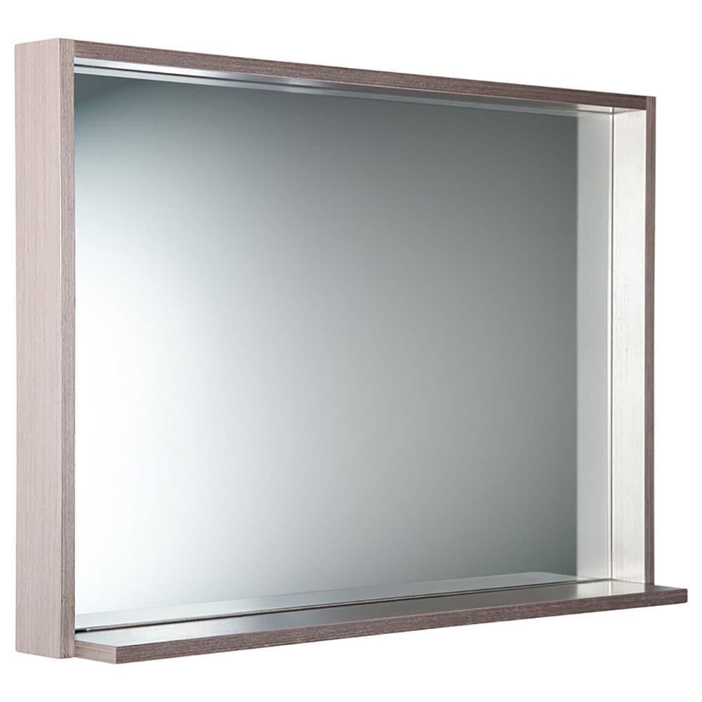 Fresca Allier 40" Gray Oak Mirror with Shelf